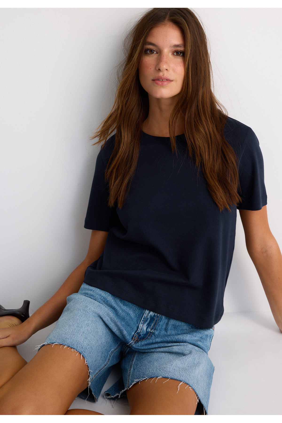 Stradivarius Basic regular fit kalın tişört
