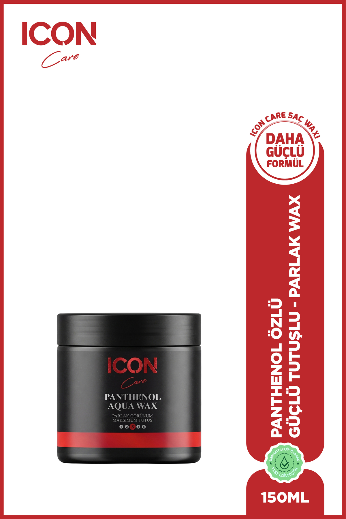 ICON Care ICONCare Panthenol Aqua Wax Maksimum Tutuş Parlak Görünüm Saç Waxı 150 ml — P-00001595