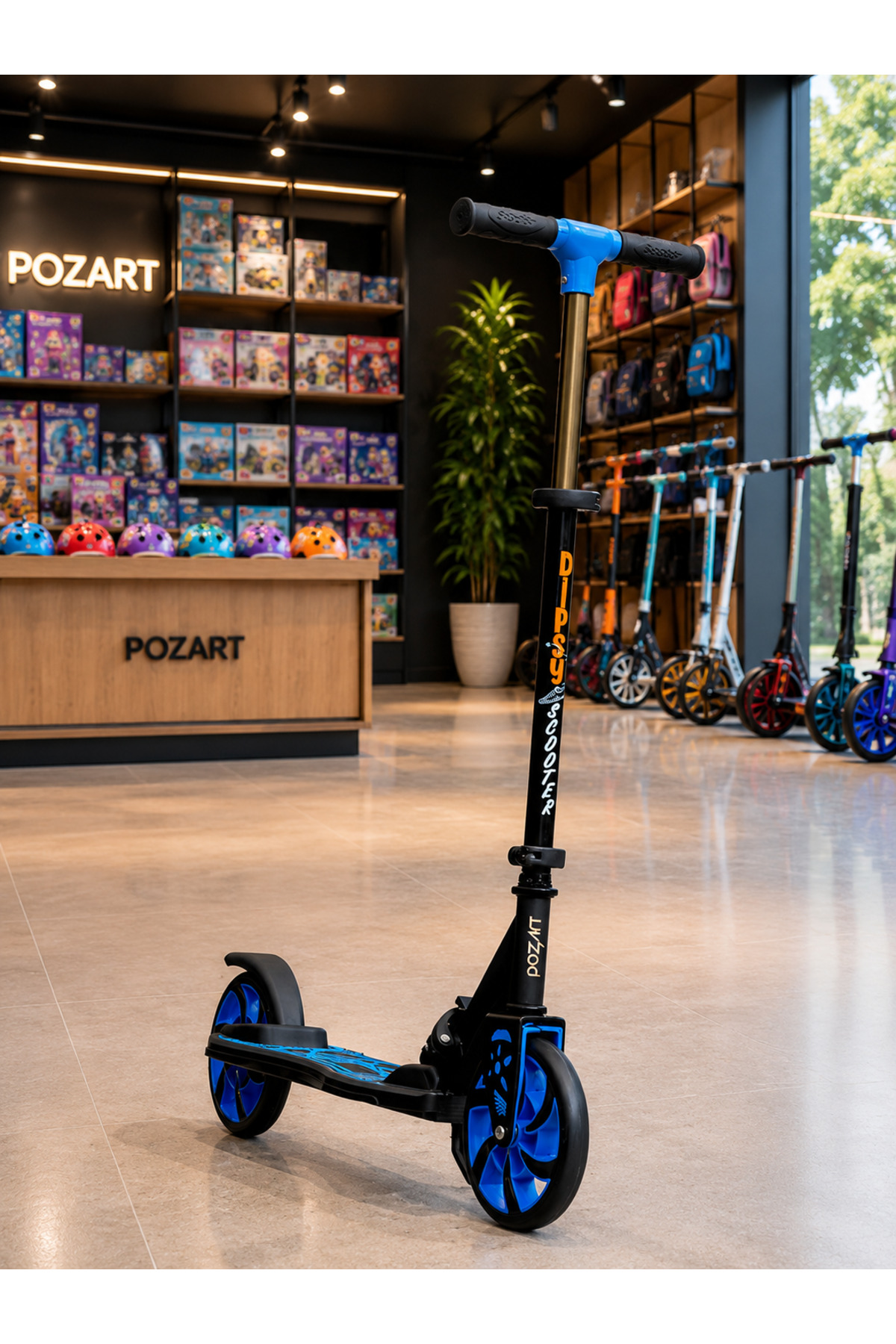 Scooter Y Dipsy 2-wheel Park with Stand 3-stage 100kg Carrying Capacity Can Use 8 Years and Above