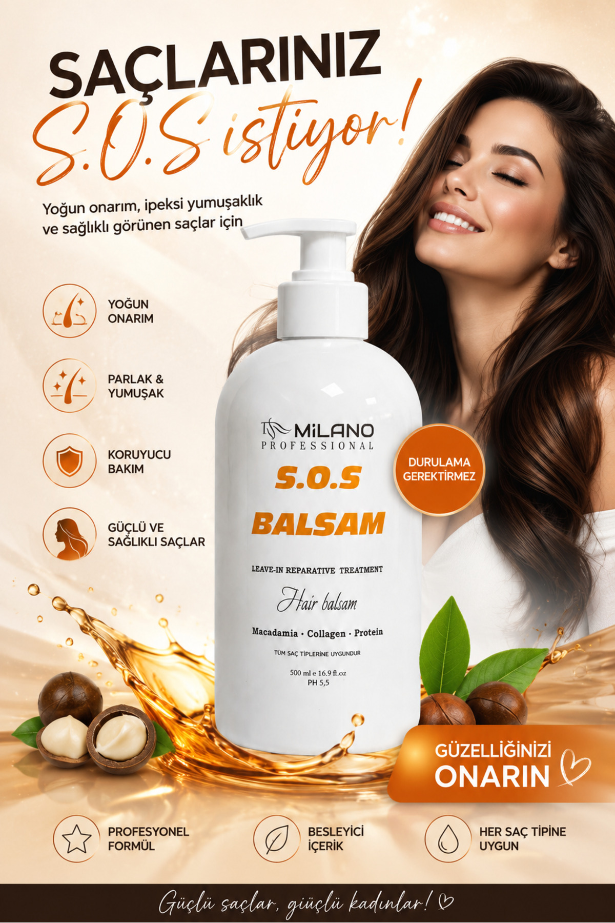 sos saç bakım balsamı — sy1 — تصویر 3 از 8