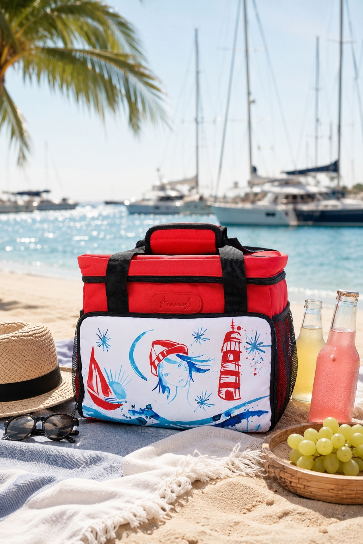 Lantern Girl Cold or Hot Heat Insulated Leakproof Lunch Bag 18.5 L Red