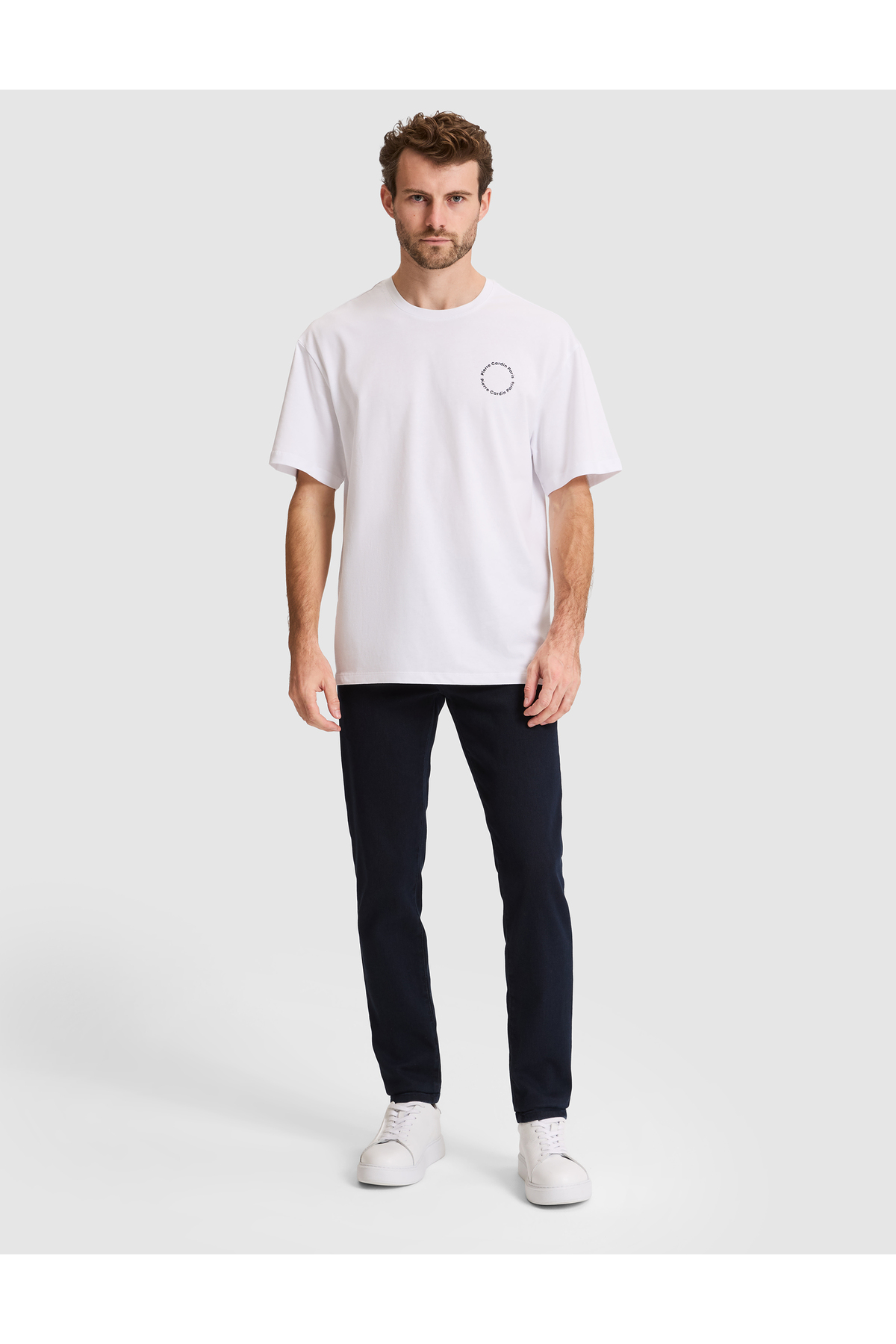 Pierre Cardin Beyaz Comfort Fit Bisiklet Yaka Tişört 50310076-VR013 görsel 4