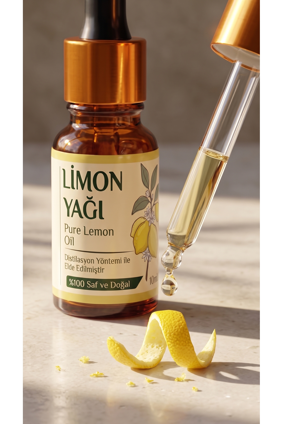 روغن ضروری لیمو ۱۰ میلی لیتر / ۱۰۰٪ خالص و طبیعی / روغن لیمو — A1-Limon-yag-10 — تصویر 4 از 8