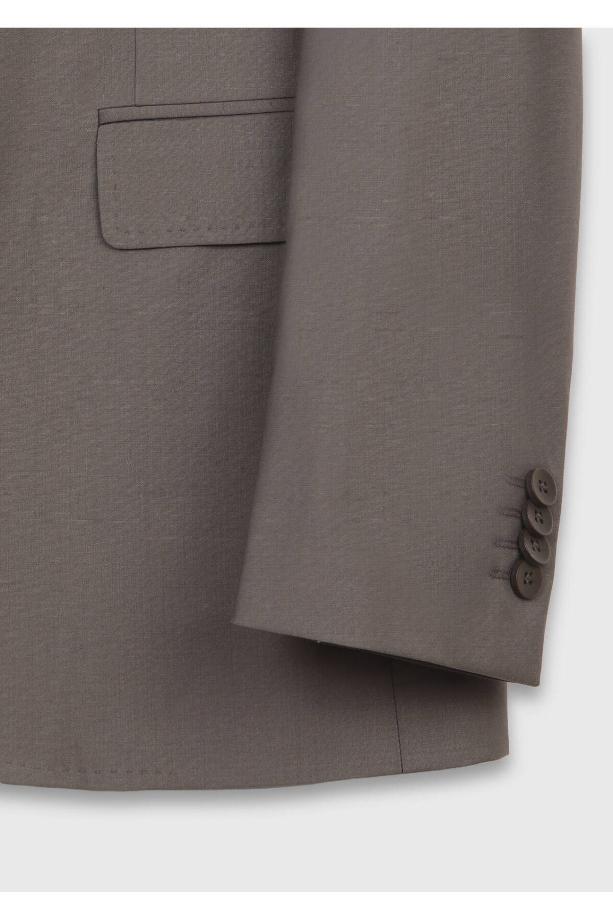 Mink Plain Zeroweight Slim Fit Wool Blend Suit — رنگارنگ 165283 — تصویر 7 از 7