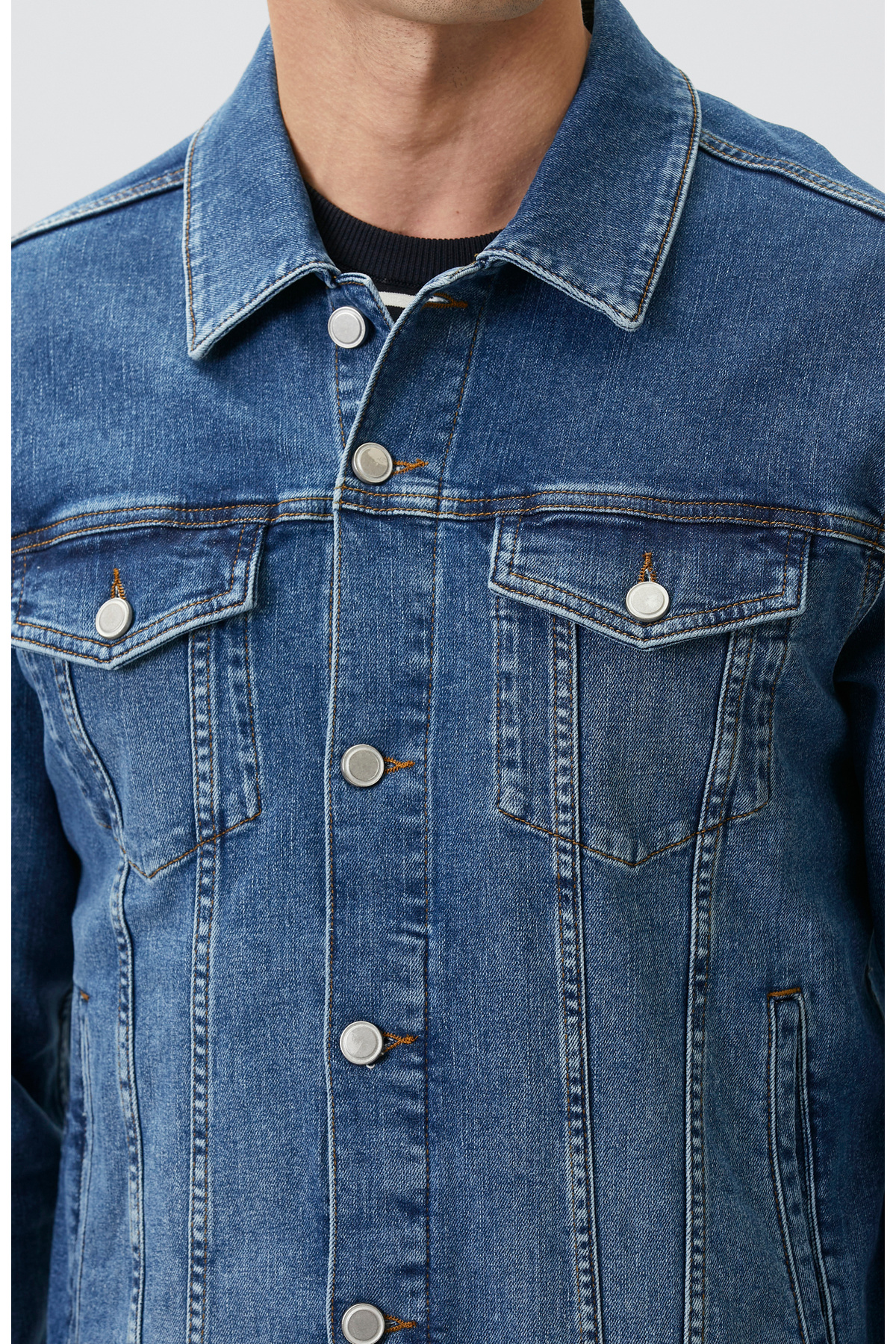 Lacivert Denim Mont — سرمه‌ای 1098722 — تصویر 6 از 8
