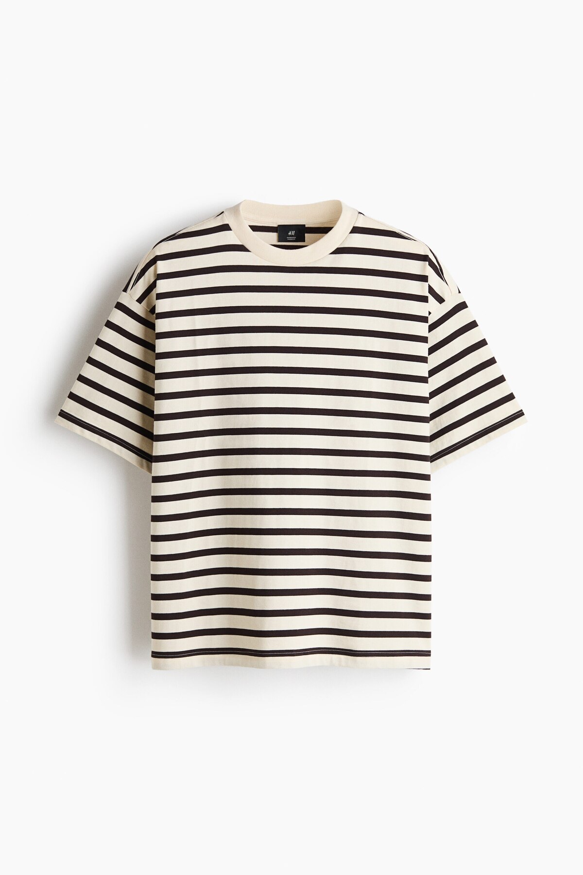 H&M Pamuklu Tişört Oversized Fit görsel 4