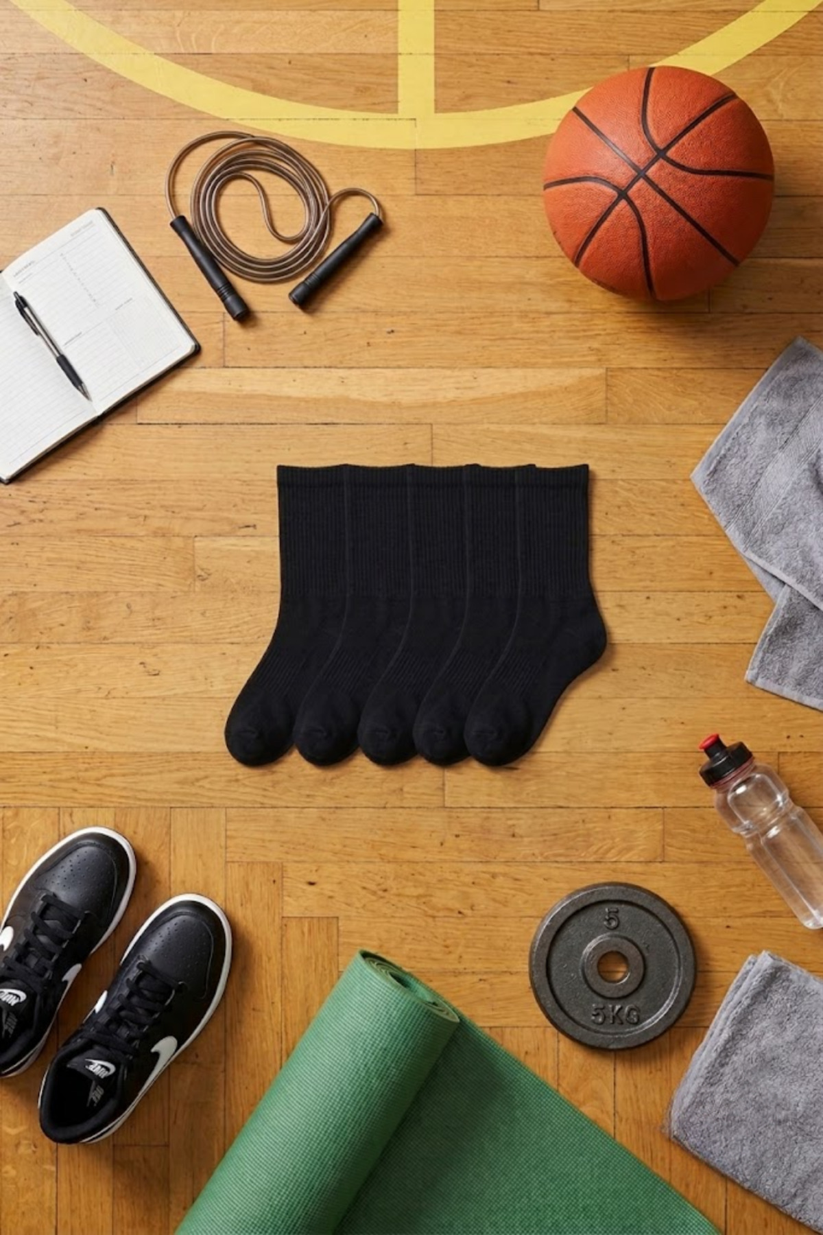 Socketta Erkek Spor Dikişsiz Havlu Taban 6'lı Premium Tenis Soket Çorap görsel 4