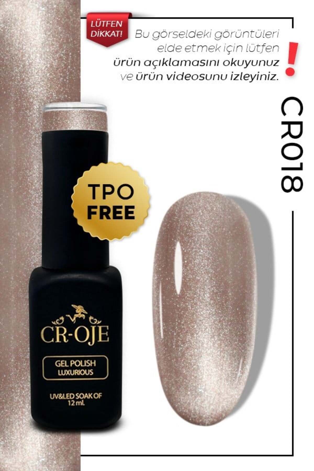 Korean Cat Eye Kristal Efektli Manyetik Cat Eye / Kedi Gözü-CR018 (12 ML) — رنگارنگ yenicateyeserisi