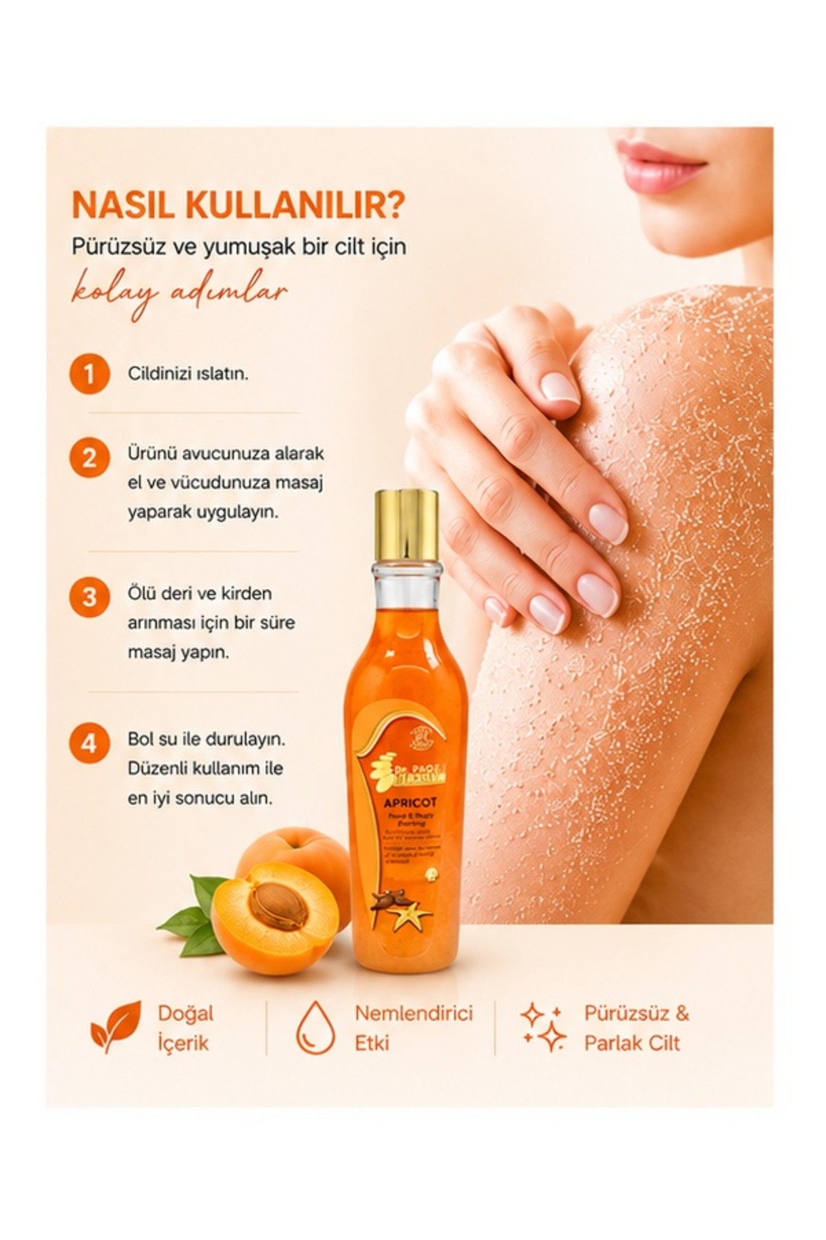 Hand & Body Apricot Peeling 300gr — 2 — تصویر 4 از 6
