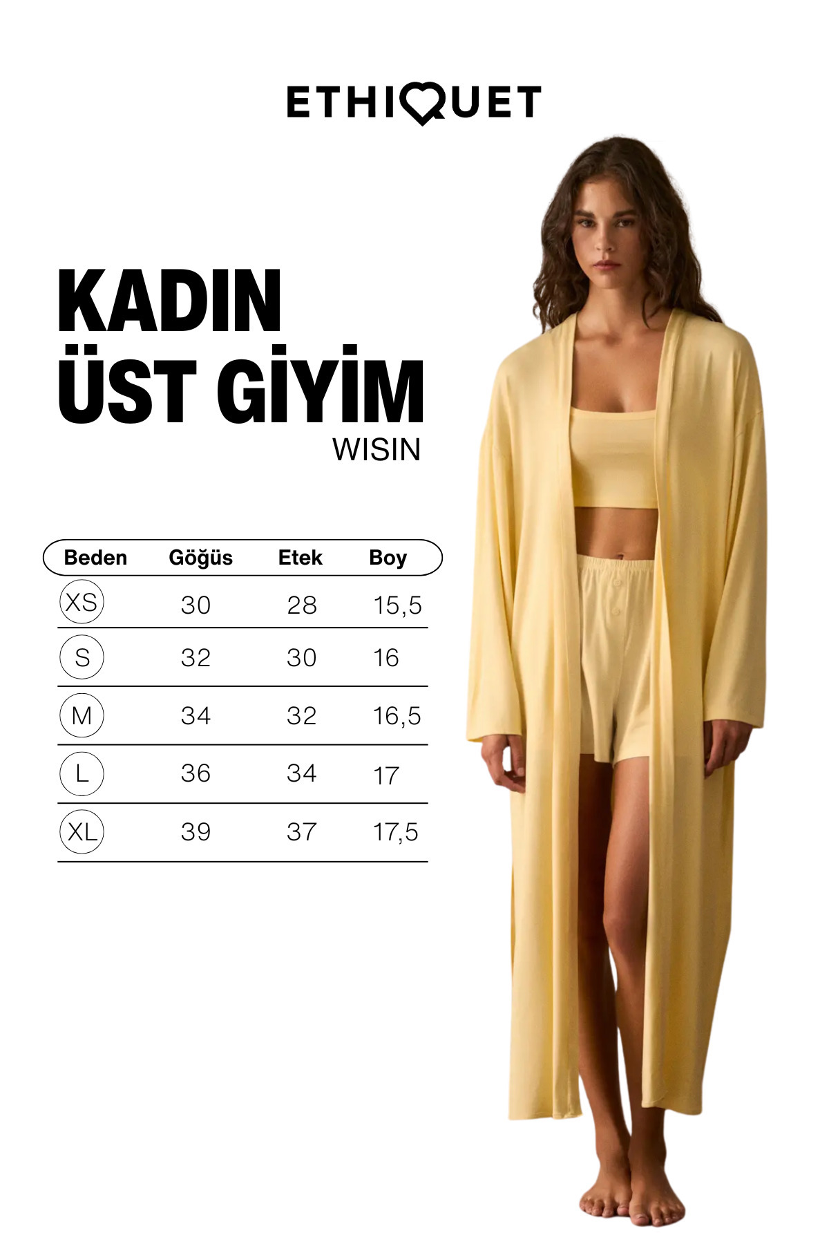 ETHIQUET WISIN Kadın Yumuşak Ve Esnek Kumaşlı Askılı Yakalı Crop Sarı Büstiyer görsel 6