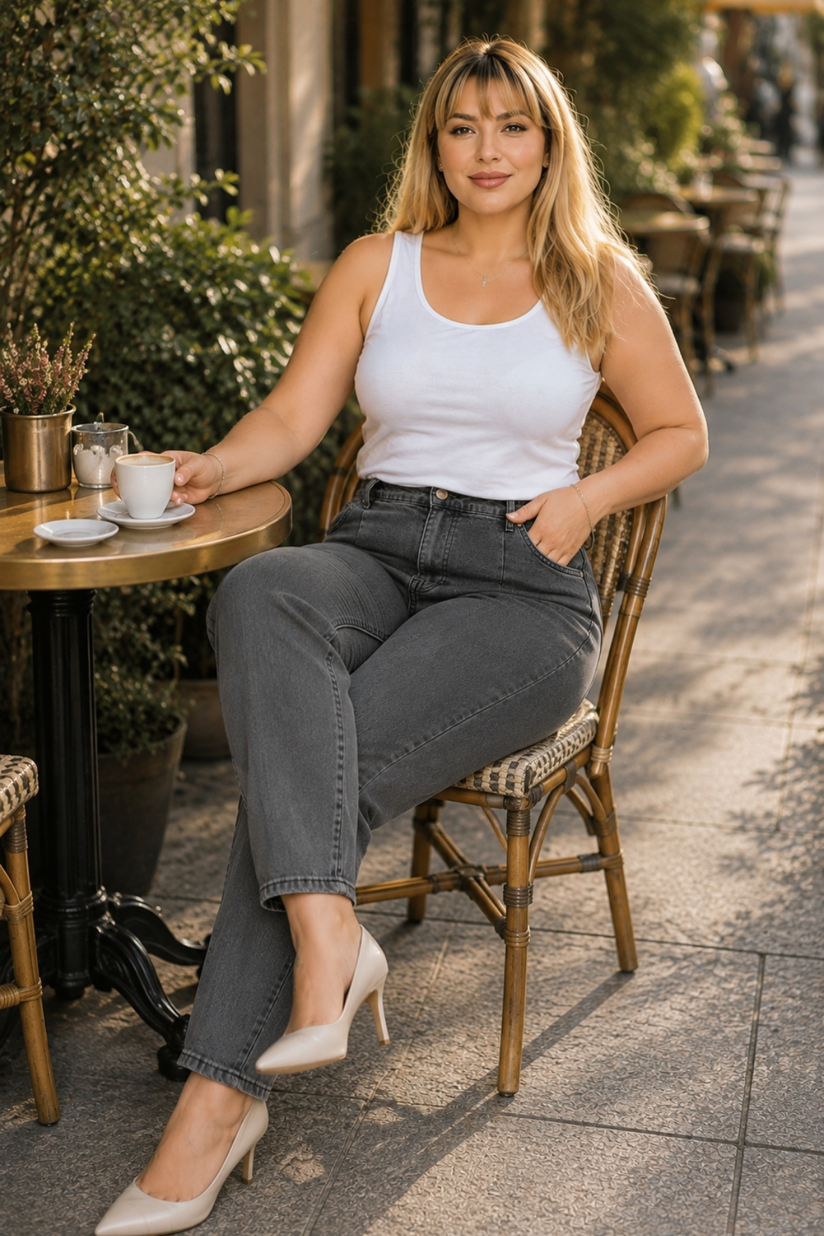 CEDY DENIM Mom Fit Jean Büyük Beden Yüksek Bel Carrot Kesim Dar Paça Pileli Esnek Kot Pantolon C600-açık-gri görsel 7