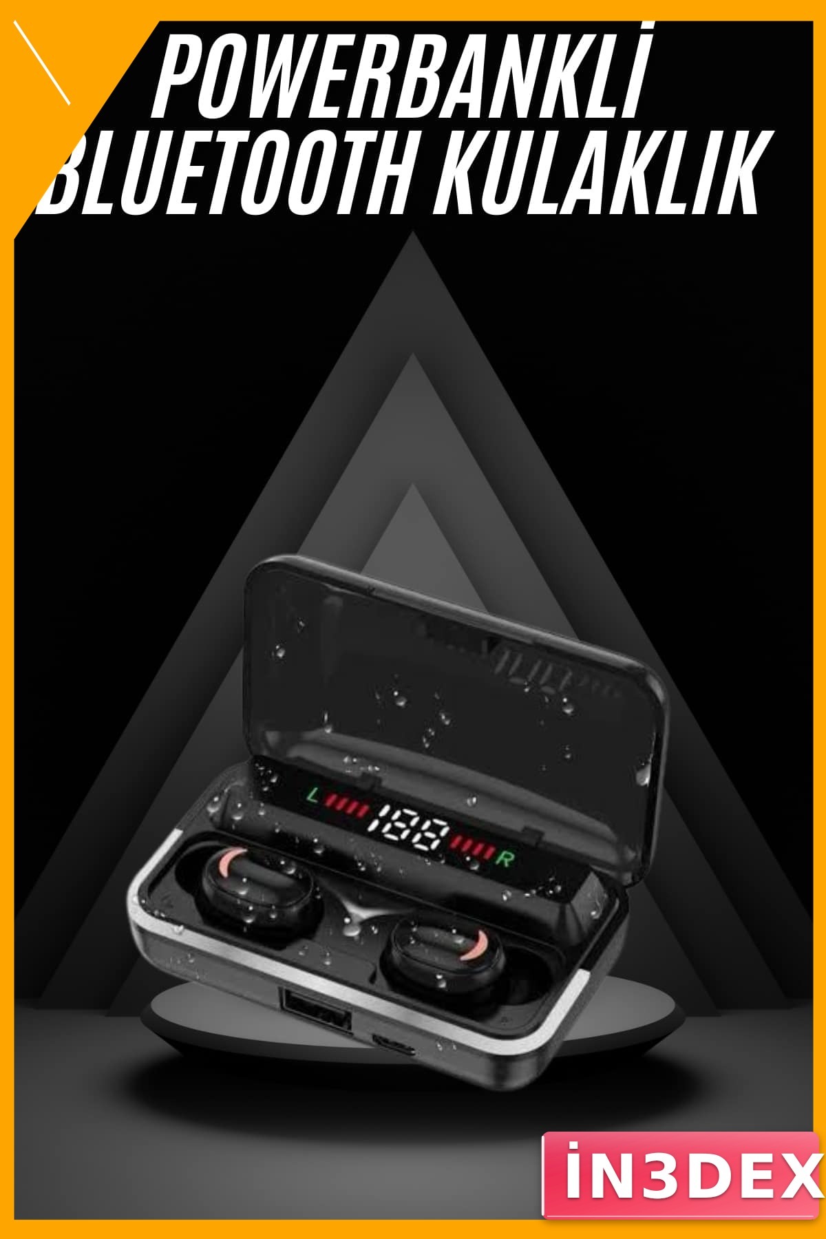 Kablosuz Bluetooth 5.1 Kulakiçi Kulaklık Powerbank Şarj Kutusu