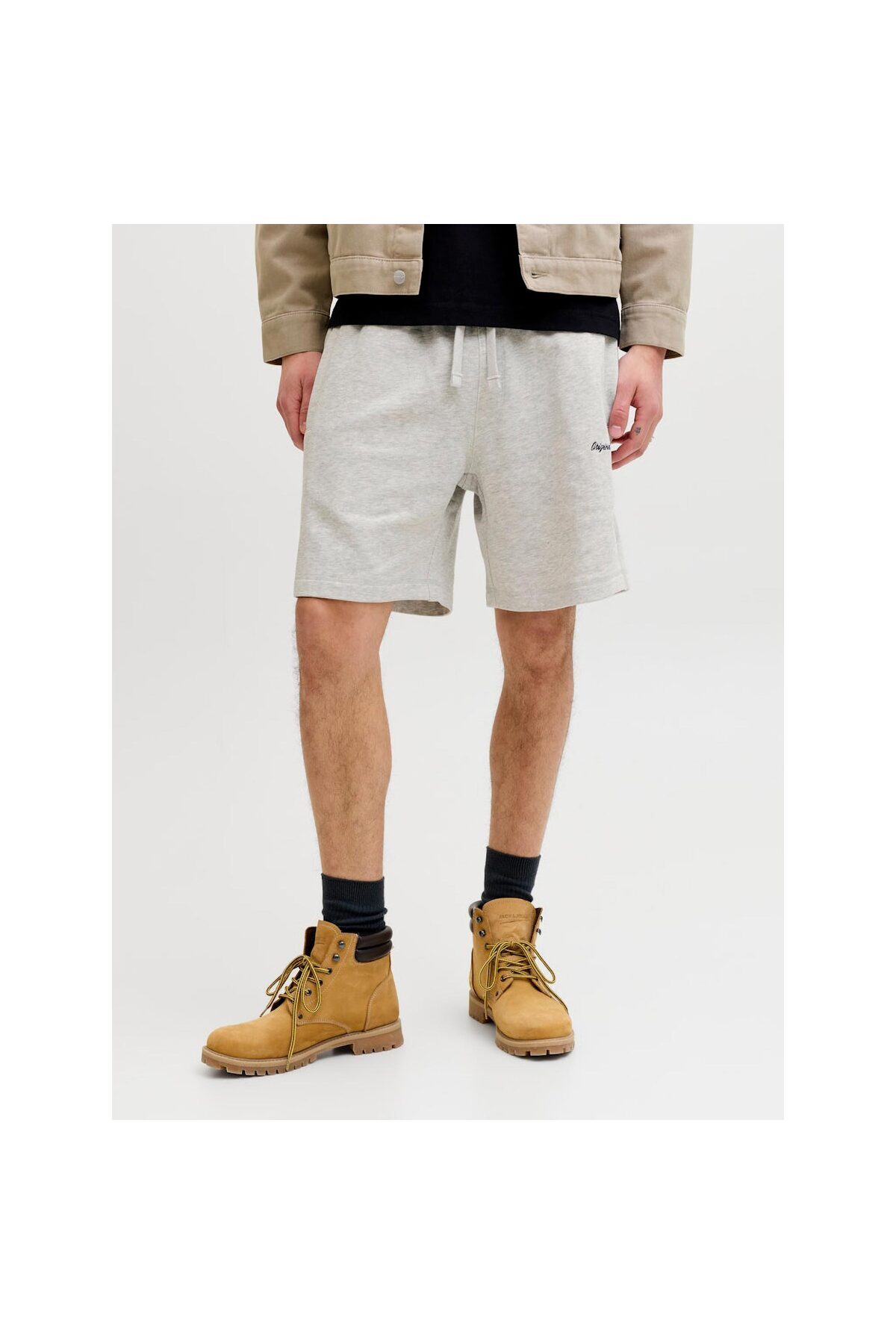 شلوارک مردانه خاکستری کارل نوربرو (۱۲۲۹۲۵۶۵-WM) جک اند جونز شورت ورزشی Jack & Jones
