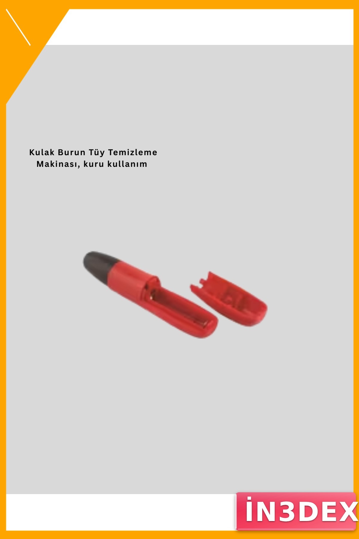 Pilli Kulak Burun Tüy Temizleme Makinası Kırmızı Ergonomik