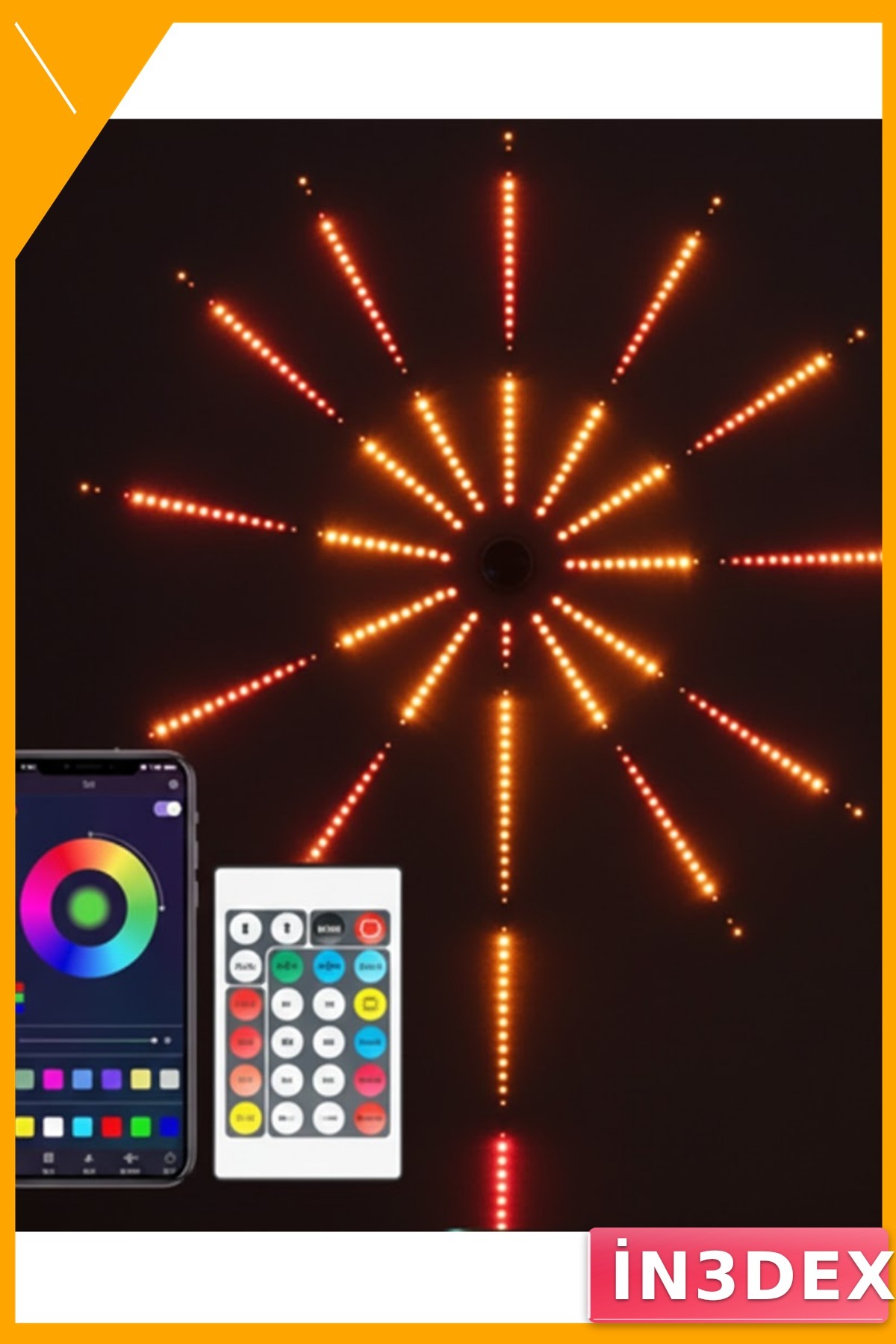 RGB LED Duvar Aydınlatması Uygulama Destekli