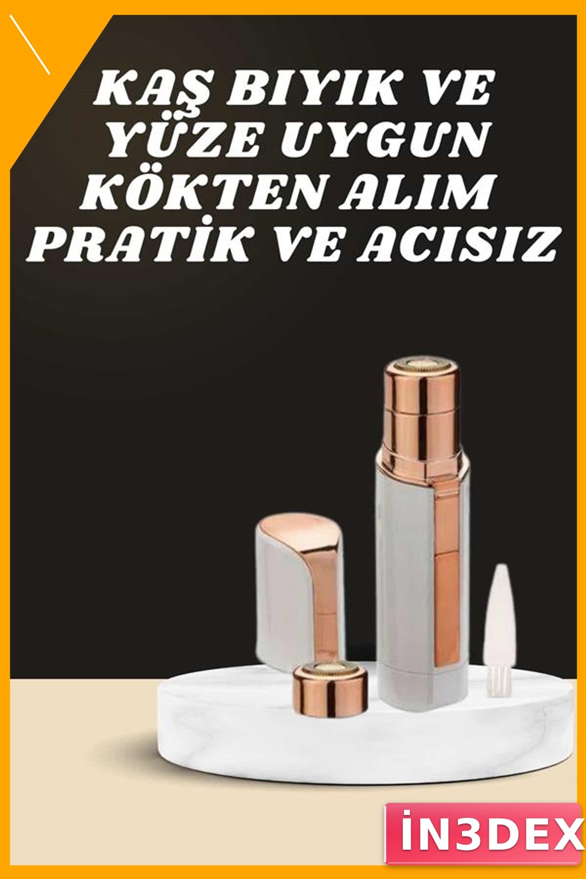 Kaş Bıyık Yüz Epilasyon Aleti ve Titreşimli Yüz Temizleme Masaj Aleti Seti