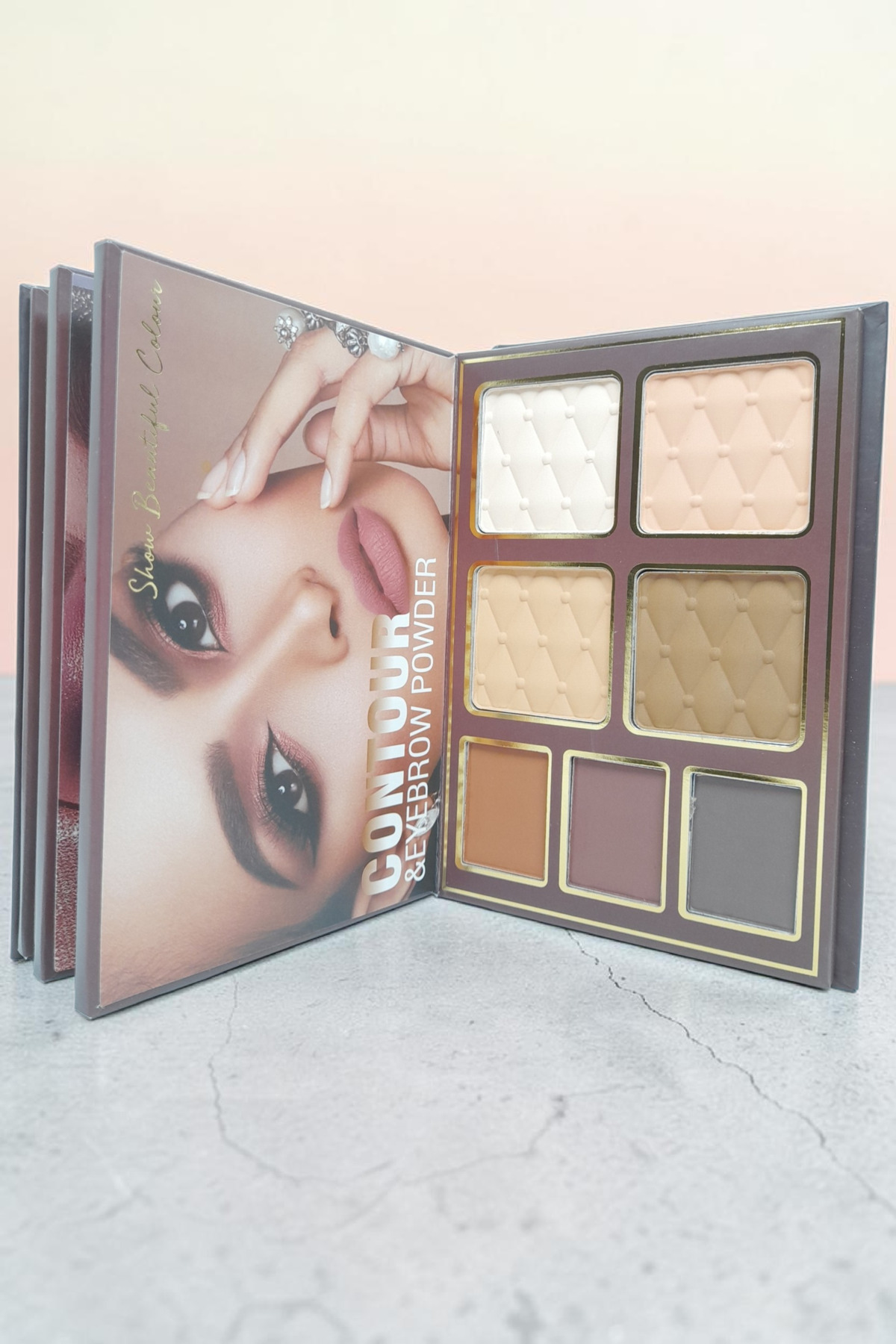 Göz Farı Highlighter Allık Kontür Pudra Bronzer İçeren 43 'lü Kitap Model Makyaj Kiti — ZRD113406 — تصویر 8 از 9