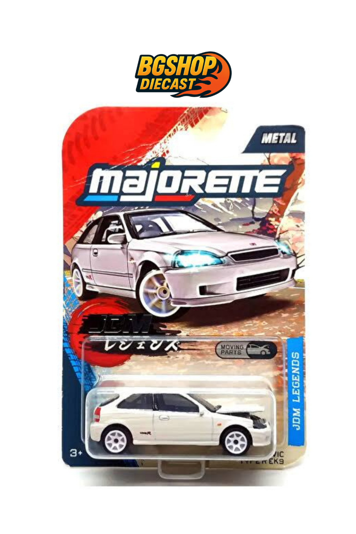 HOT WHEELS Majorette Premium JDM Legends Honda Civic Type r EK9