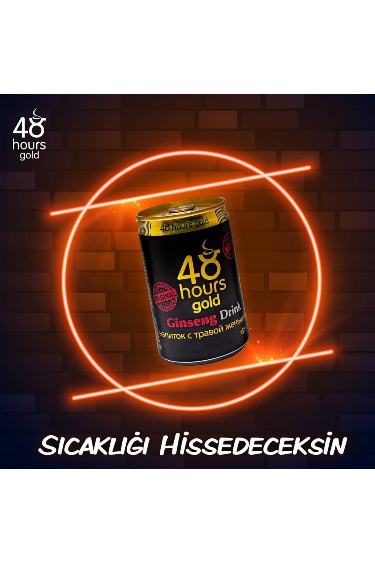 48 HOURS GOLD GINSENG 48 Hours Enerji İçeceği Ginseng Drink 24