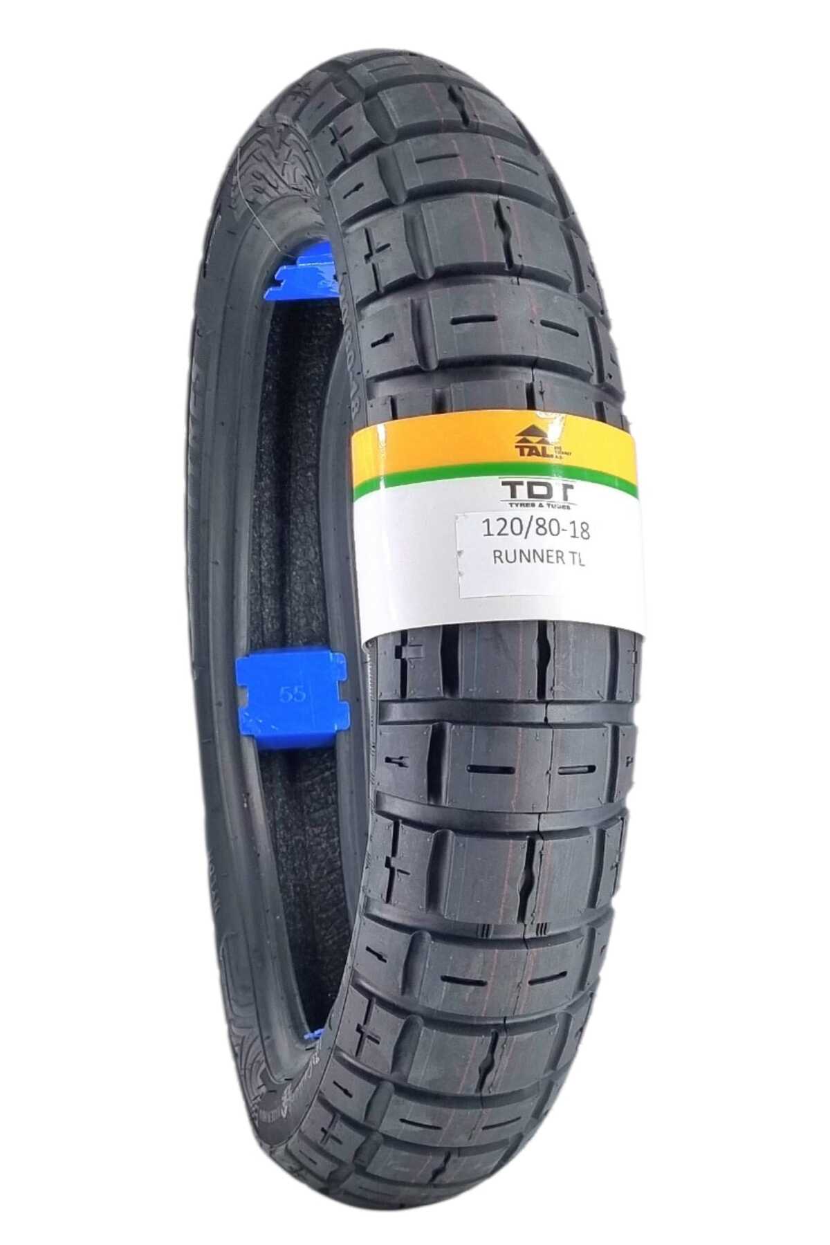 TDT TYRES 120/80-18 TL Dubleks Motosiklet Lastiği Runner