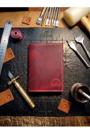 Vintage Leather Hakiki Deri Araç Ruhsat Kabı
