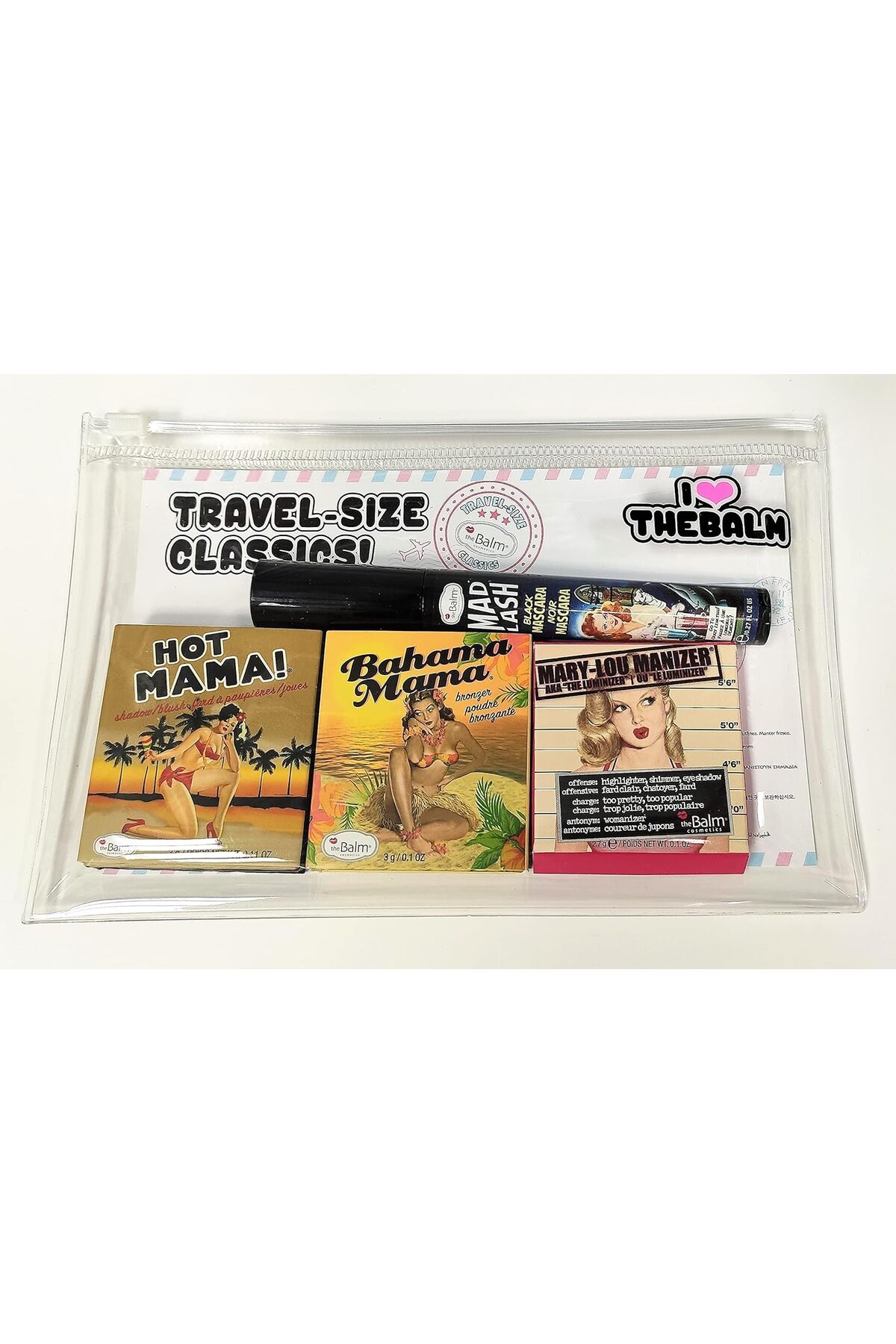 the balm Travel Size Classics(Mini Boy Marry Lou 2,7g+Hot Mama 3g+Bahama Mama 3 g+Mad Lash Maskara) - Fiyatı, Yorumları
