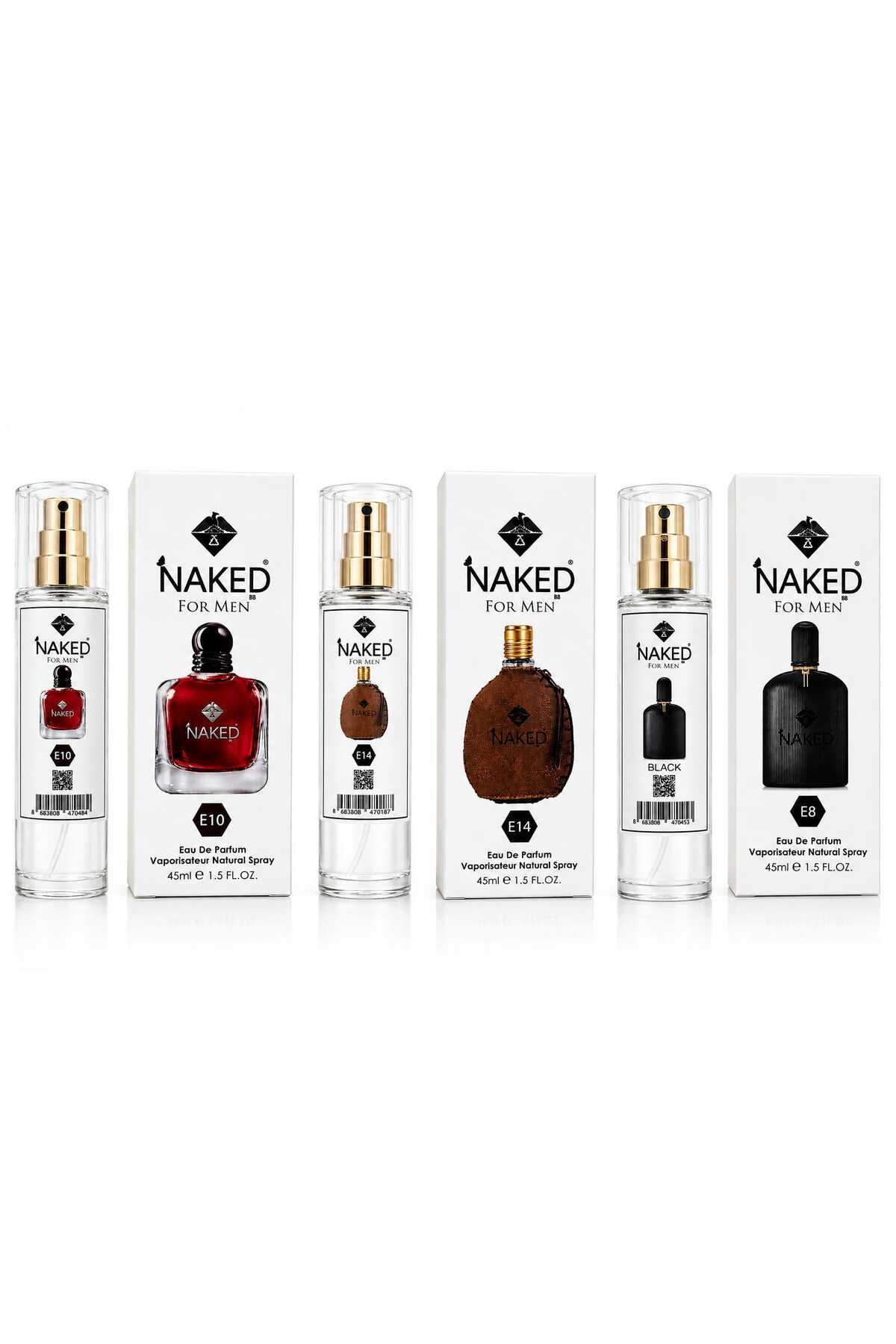 naked For Men Erkek Parfüm Serisi 45 ML 3 Adet — NAKED For Men Erkek Parfüm Serisi 45 ML
