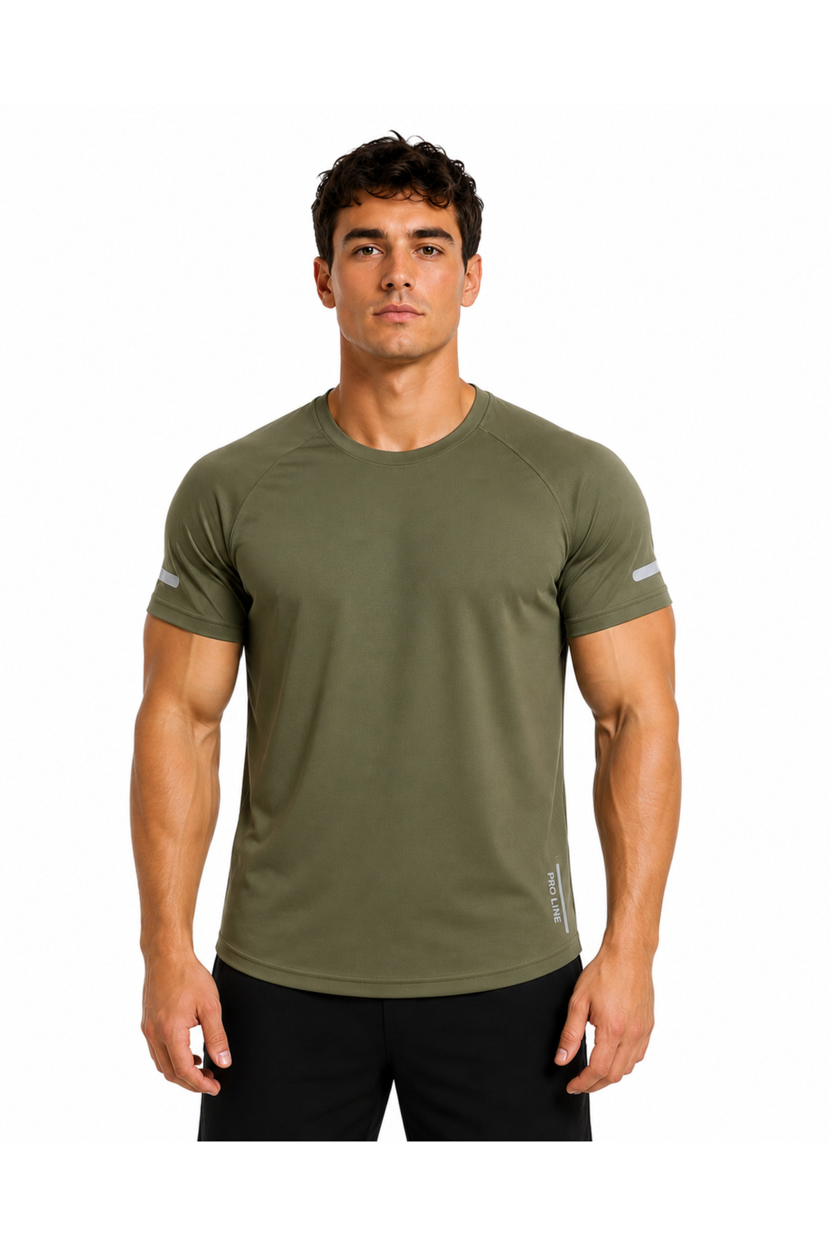 B&H COLLECTİON Men's Oval Hem Quick-Dry Athletic Technical Sports T-Shirt