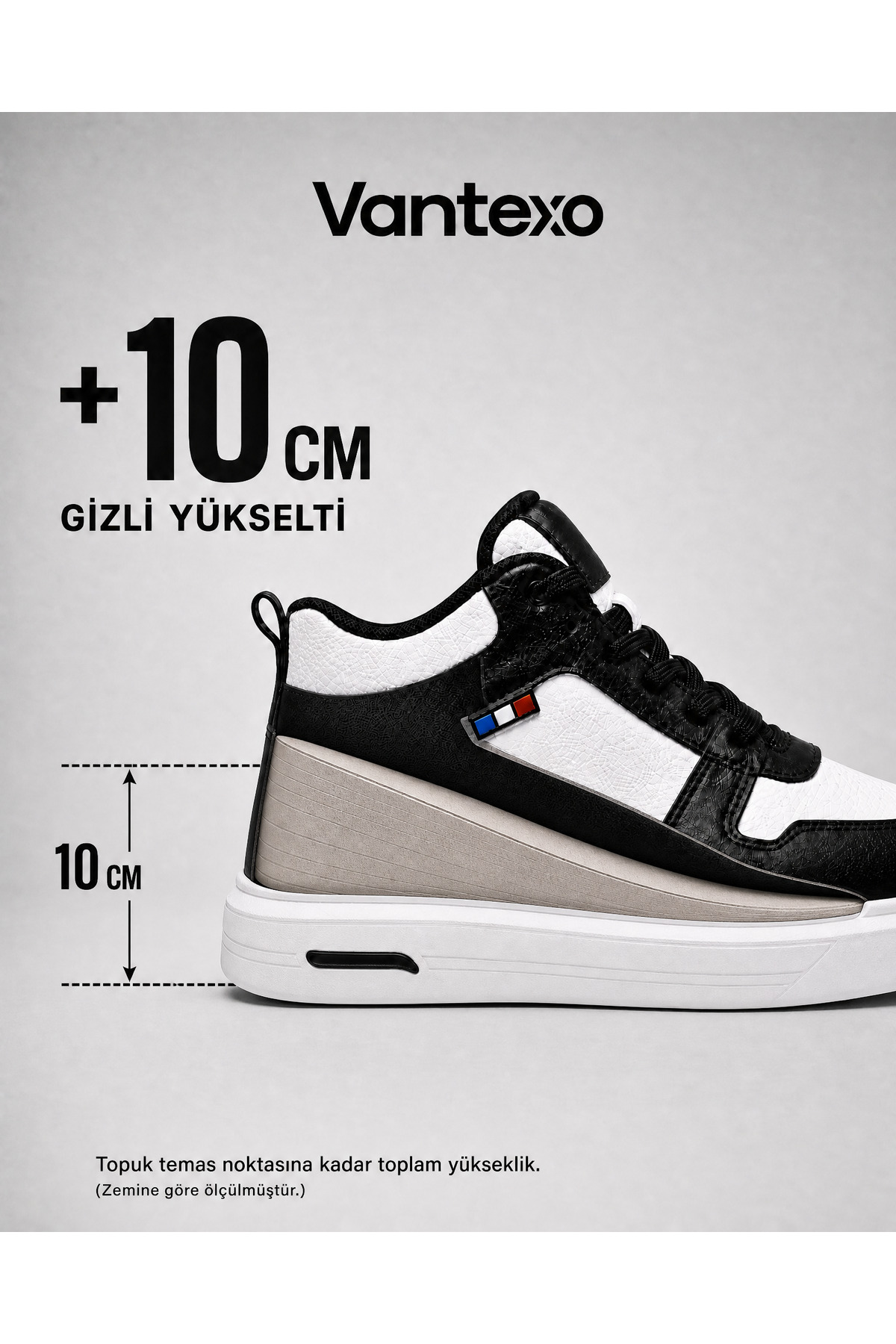 VANTEXO Prime Lift X10 – +10 CM Gizli Yükselti Premium Sneaker