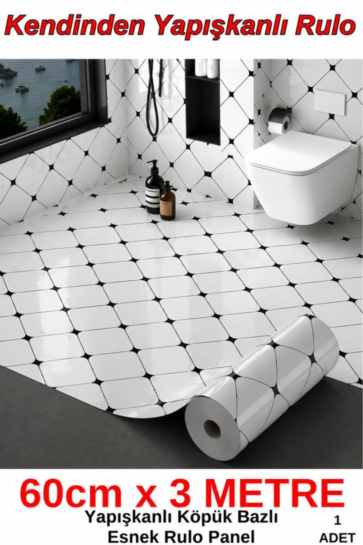 3 Meter One Piece Self Adhesive Flexible Foam Roll Cube Pattern Floor Panel Paper CYCZT00156