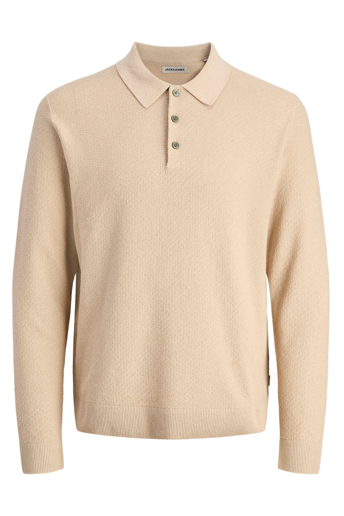پلیور یقه‌دار بافتنی مردانه سایز معمولی - ساندری جک اند جونز پولوشرت Jack & Jones