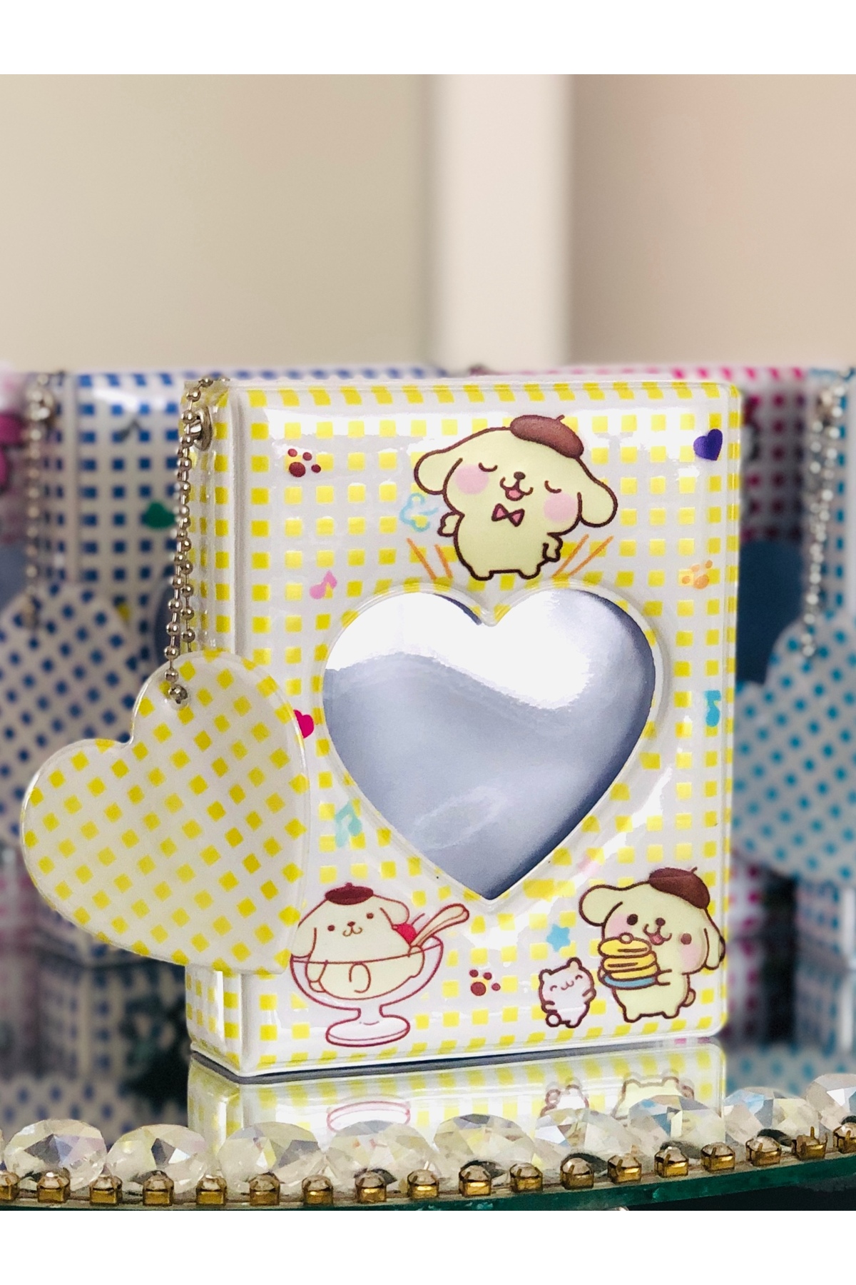 Lilaryum Binder Kpop Fotokart Mini Albüm, (2 FOTOKART VE CHARM