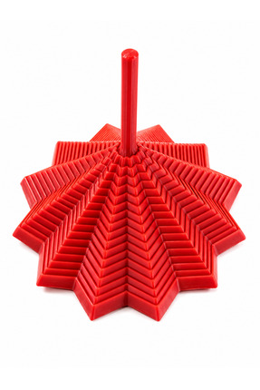 MARVİN CAT TETRA’S 3D Baskı Geometrik Zigzag Kule Dekoratif Masa Objesi Kırmı...