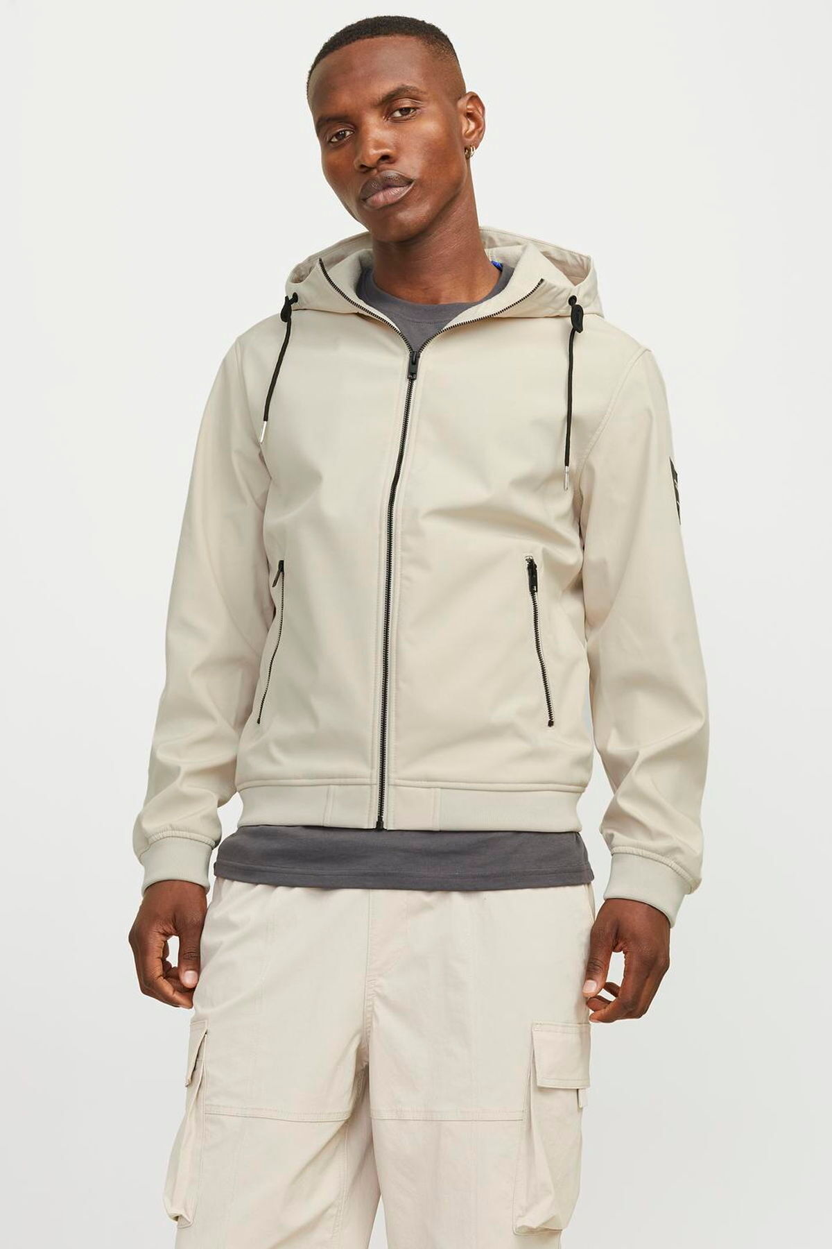 کاپشن مردانه کلاه‌دار سبک سایز معمولی - کلاسیک جک اند جونز کاپشن Jack & Jones