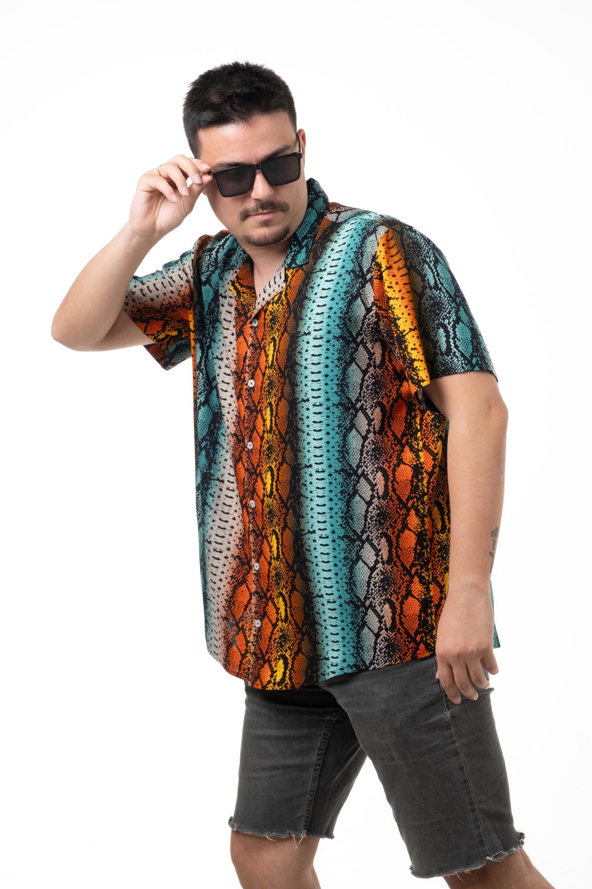 SÖR BÜLEND Erkek Büyük Beden Hawaii Kısa Kollu Yazlık Gömlek