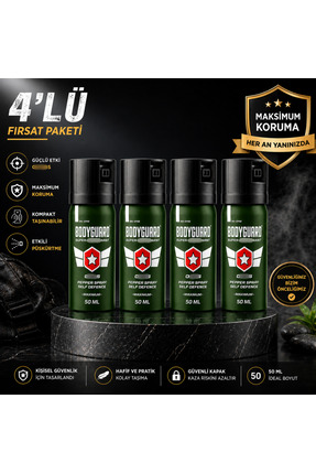 Alice&Co 4 Adet Premium Bod.yguard Bib.er Ga.z.ıı 50 ml (SKT 2031)