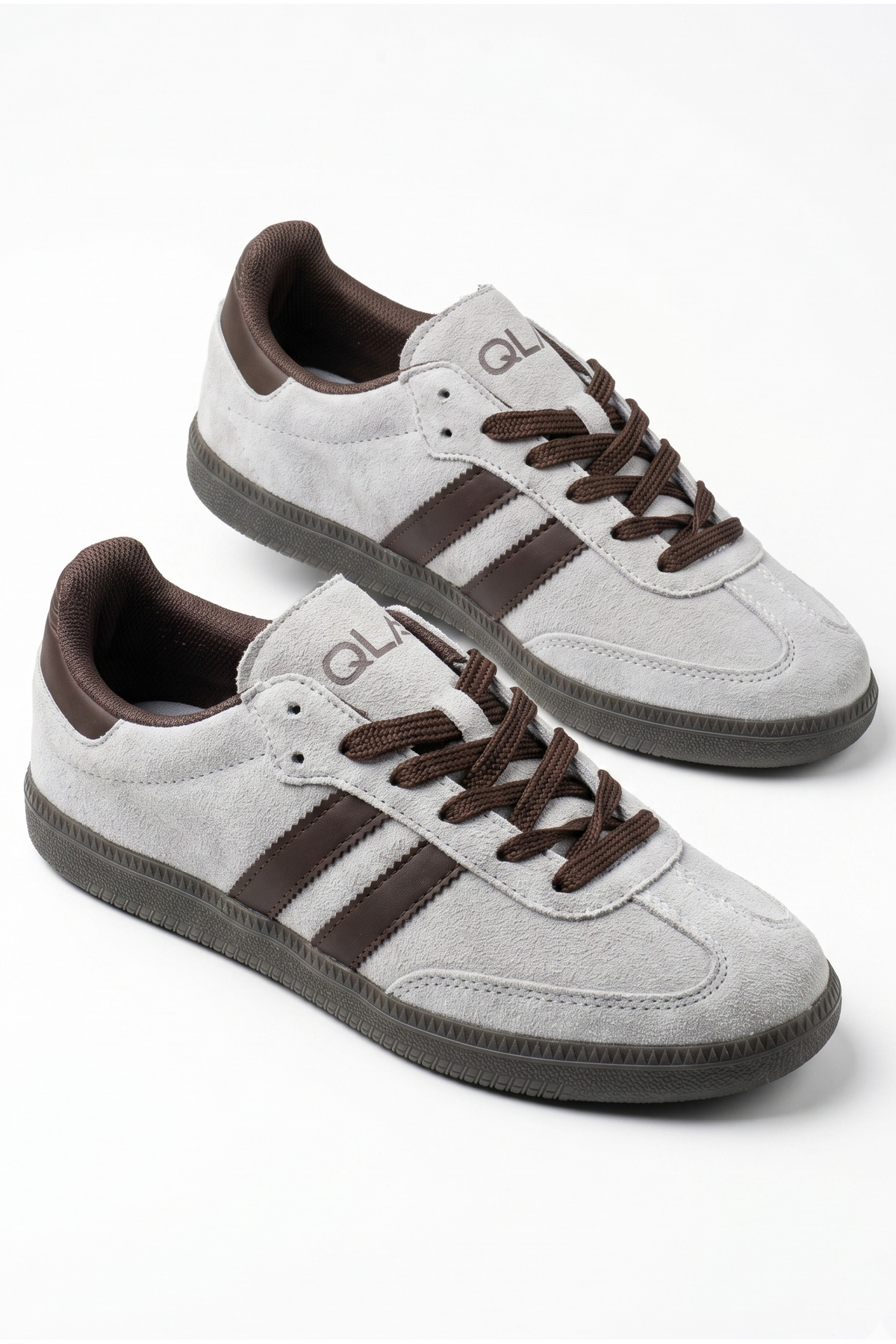Women's Gray Suede Women's Retro Sports Shoes TE02