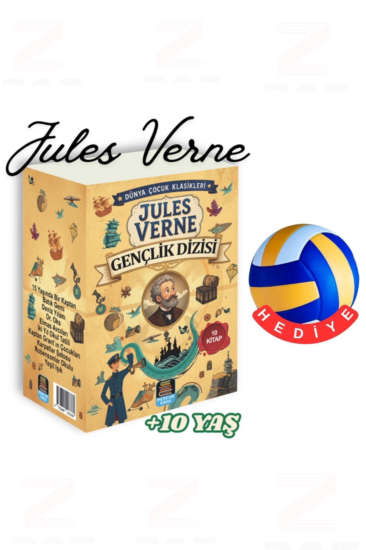 Mercan Okul Yayınları Jules Verne Gençlik Dizisi (10 Kitap) +10