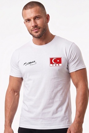 MBEY1989 Milli Takım Logolu - Atatürk İmzalı Premium Pamuklu UNISEX Taraftar ...