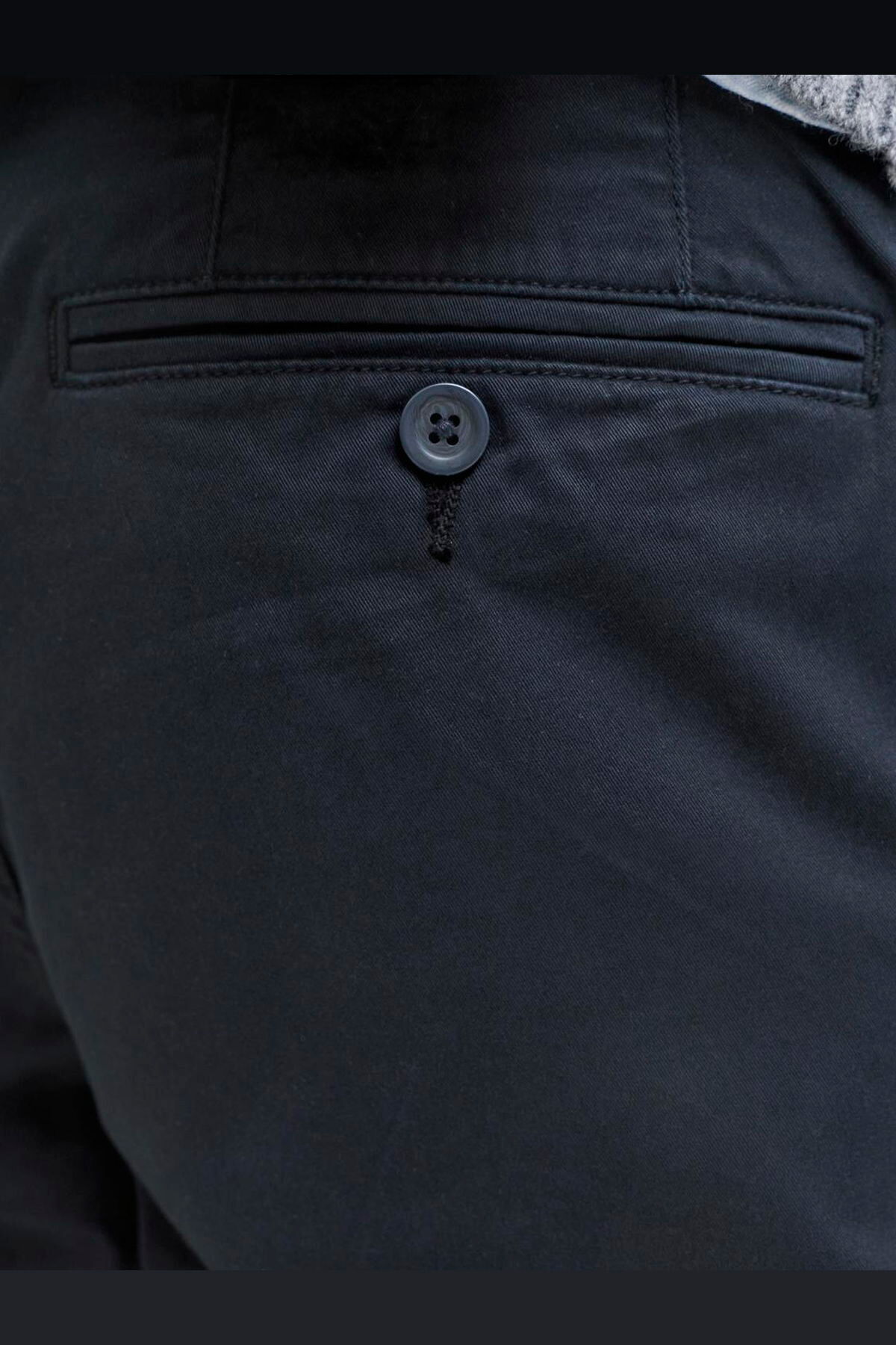 Jack & Jones Büyük Beden Regular Fit Orta Bel Chino Pantalon - Ollie görsel 4