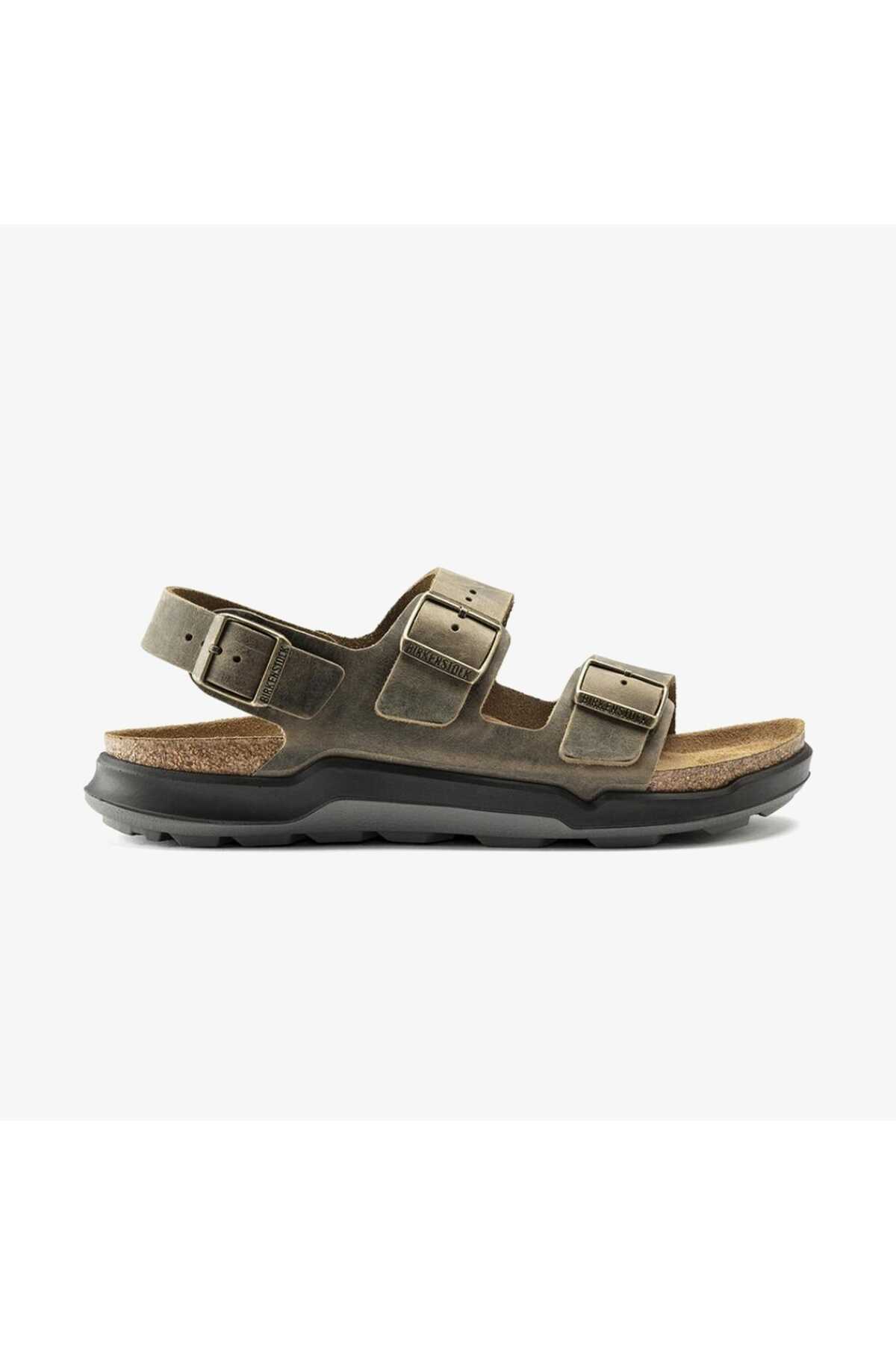 صندل خاکی مردانه Milano Ct Bf Arctic مدل Old بیرکن استاک دمپایی Birkenstock