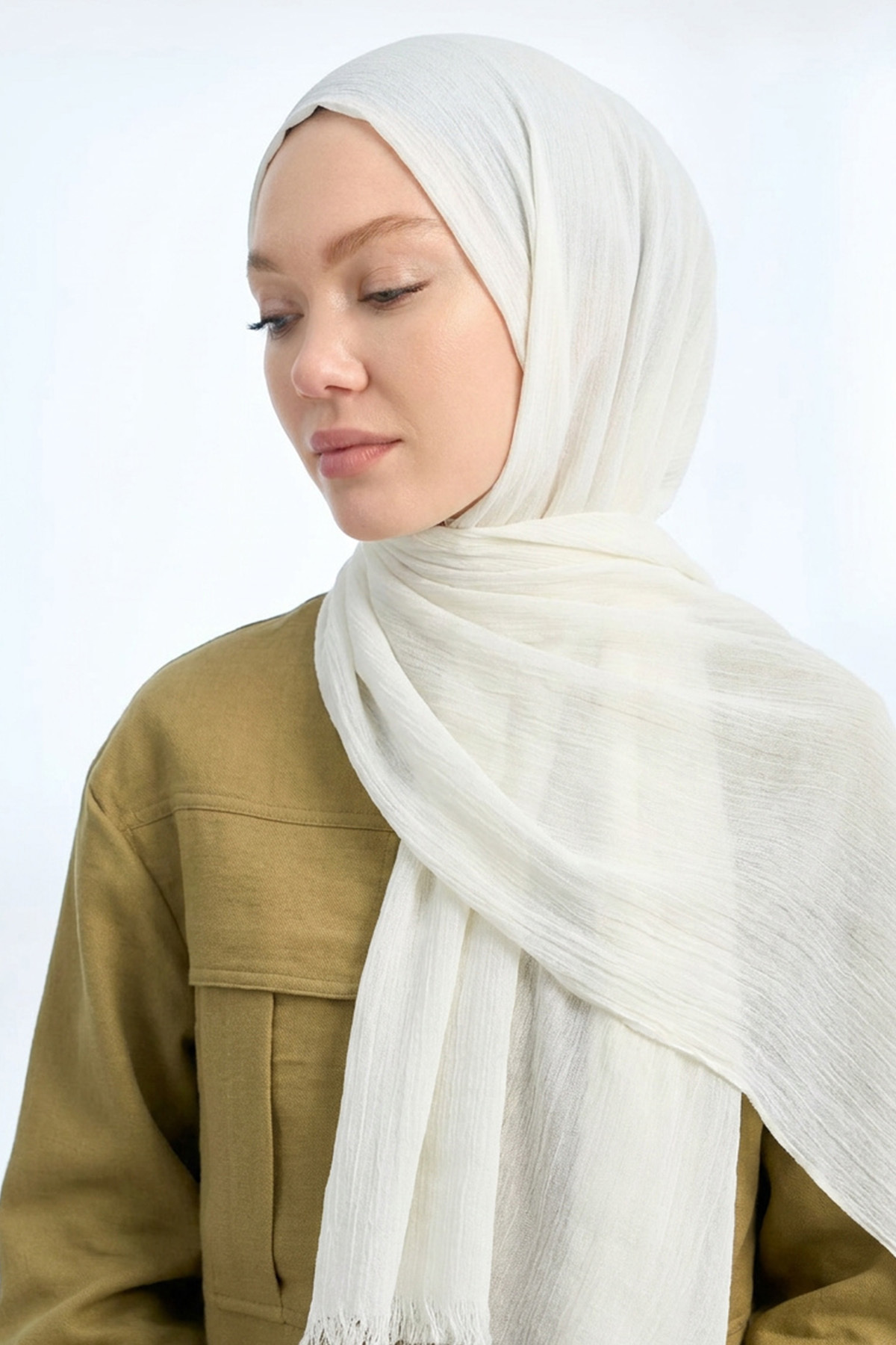 PURE COMFORT VISCOSE WRAP - CREAM-ECRU