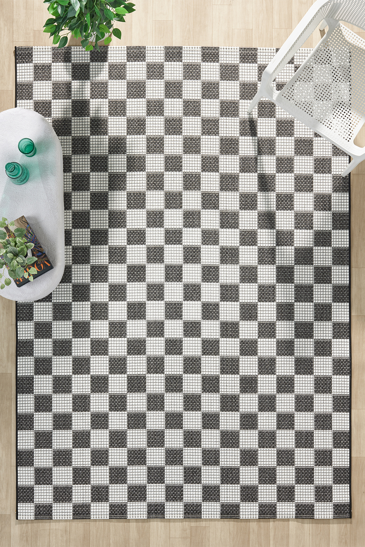 Nancy Modern Sisal Jute Dustproof Balcony Garden Kitchen Rug