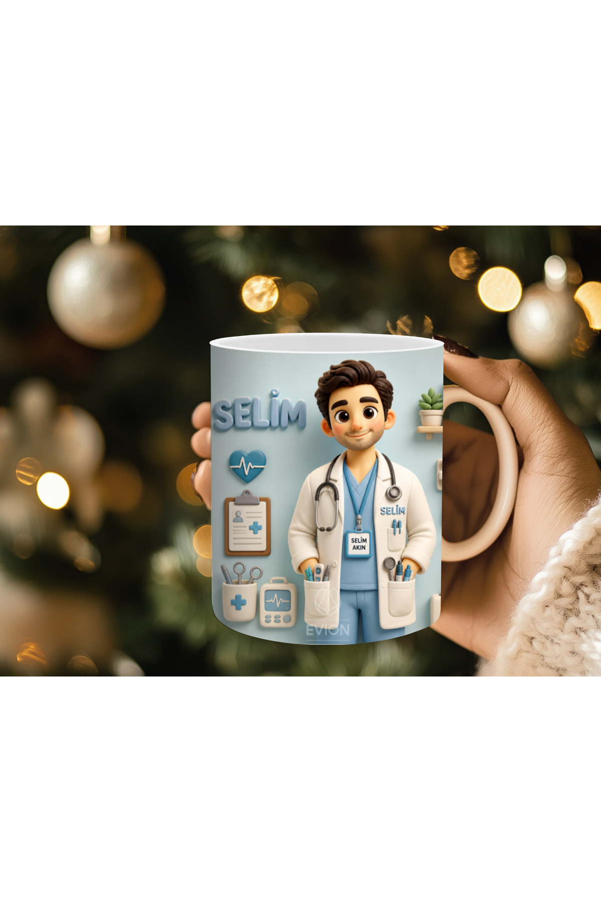 Doctor's Name Mug – Customizable Occupation Gift | Doctor's Name Gift |