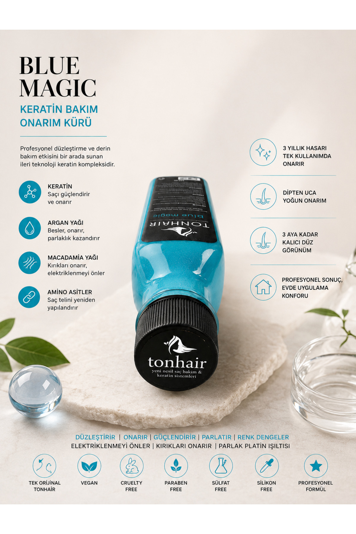 Blue Magic Keratin Kompleks Bakım — TON1 — تصویر 2 از 2