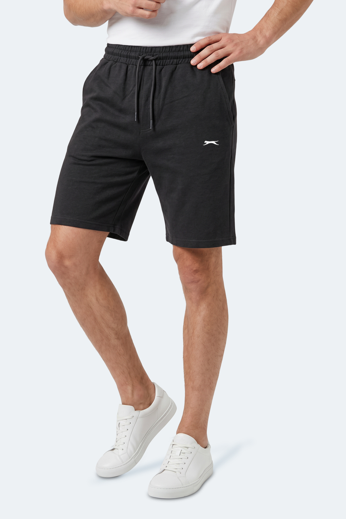 Slazenger KASEY Erkek Pamuklu Siyah Şort görsel 8