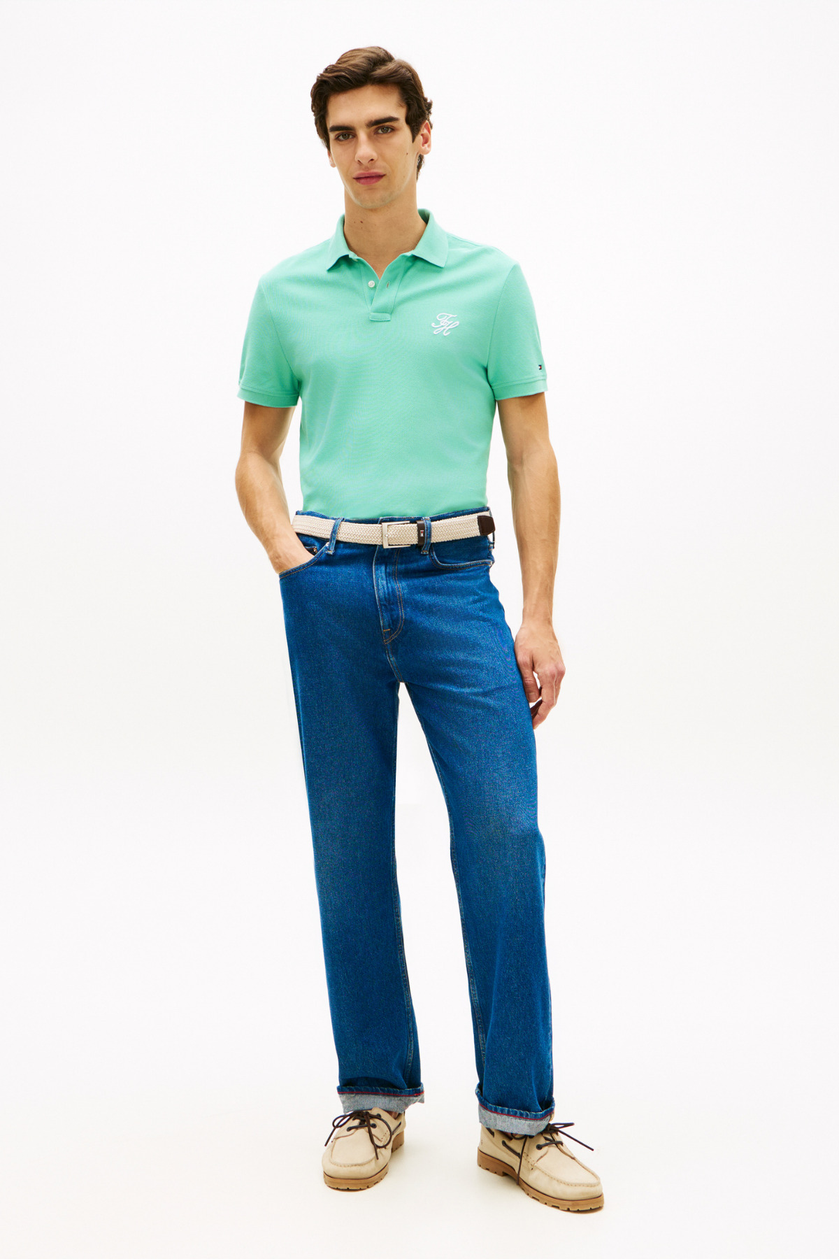 پولوشرت مردانه یقه پلو | تامی هیلفیگر Tommy Hilfiger MW0MW43046 BD - تصویر 3