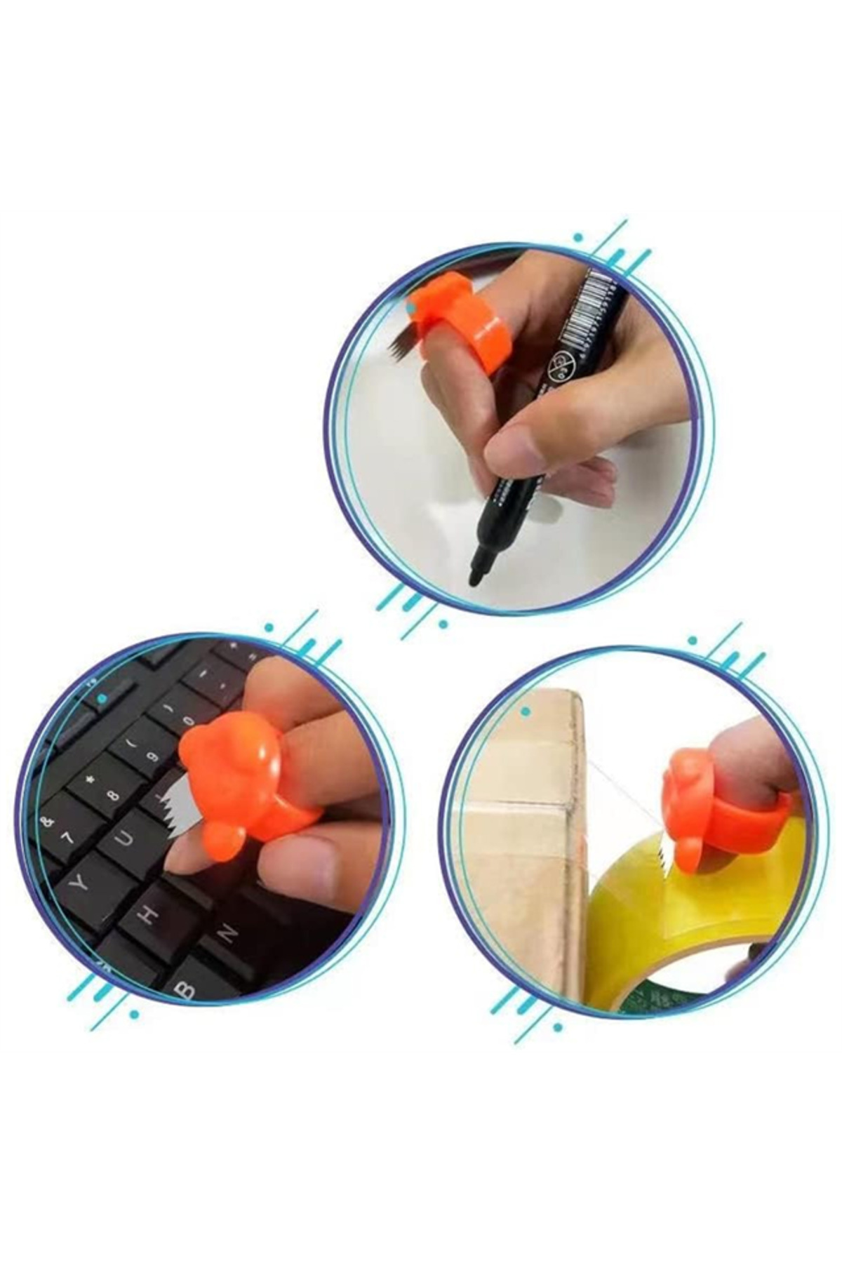 SN-29160 Parmak Tip Pratik Mini Bant Koli Kesici Paket Açıcı — AKYI-144038 — تصویر 2 از 4