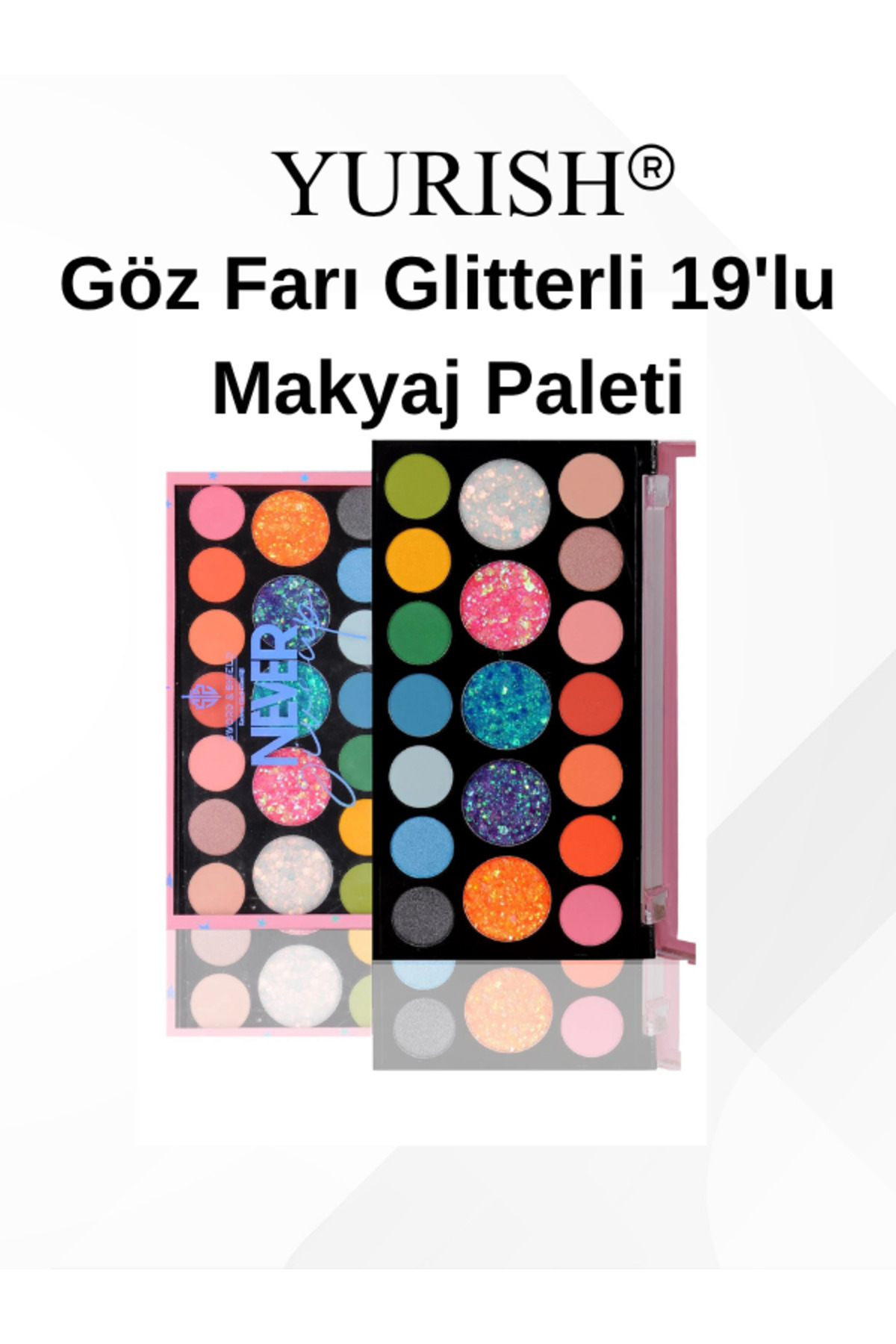 Music Festival Göz Farı Glitterli 19'lu Makyaj Paleti — yurıshpalet19 — تصویر 2 از 2