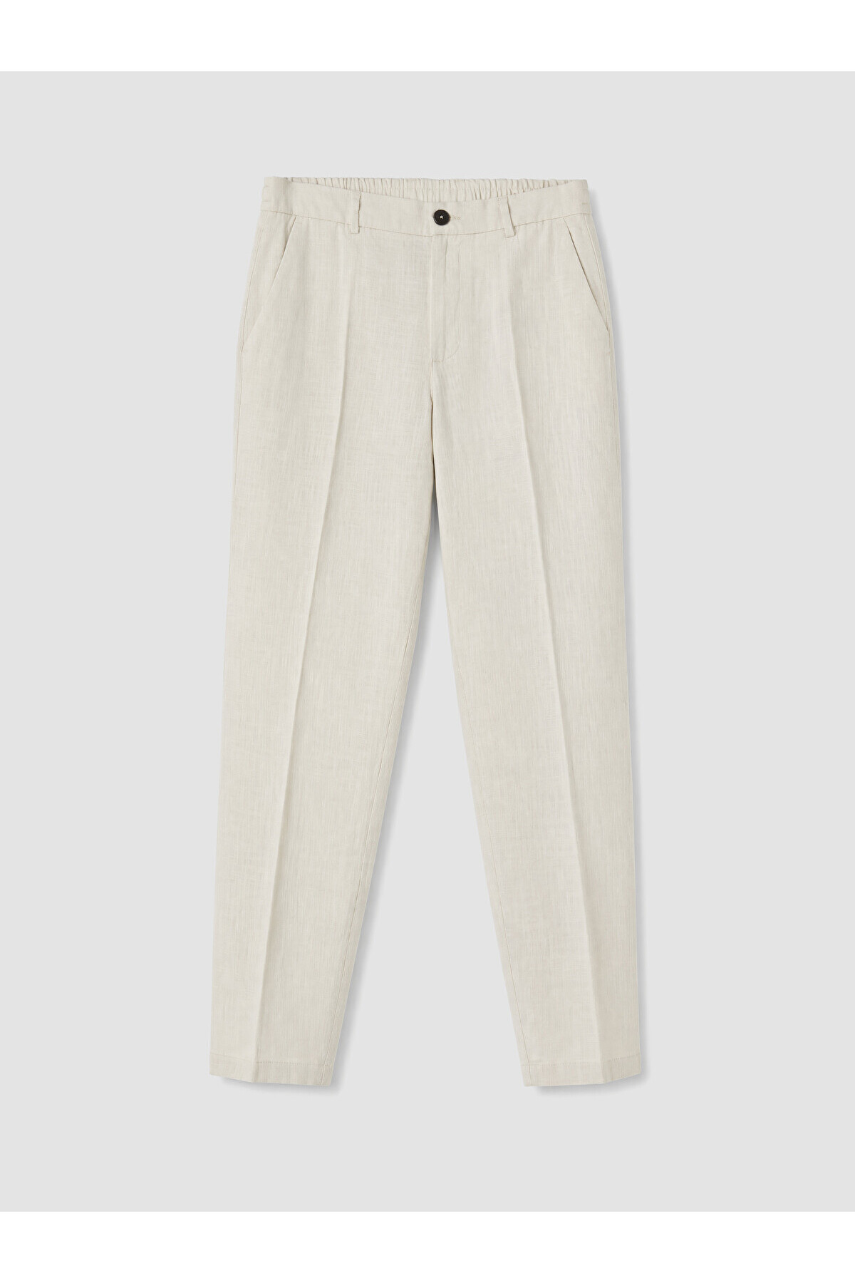 LC Waikiki Southblue Gray Regular Fit Linen Look Men's Trousers